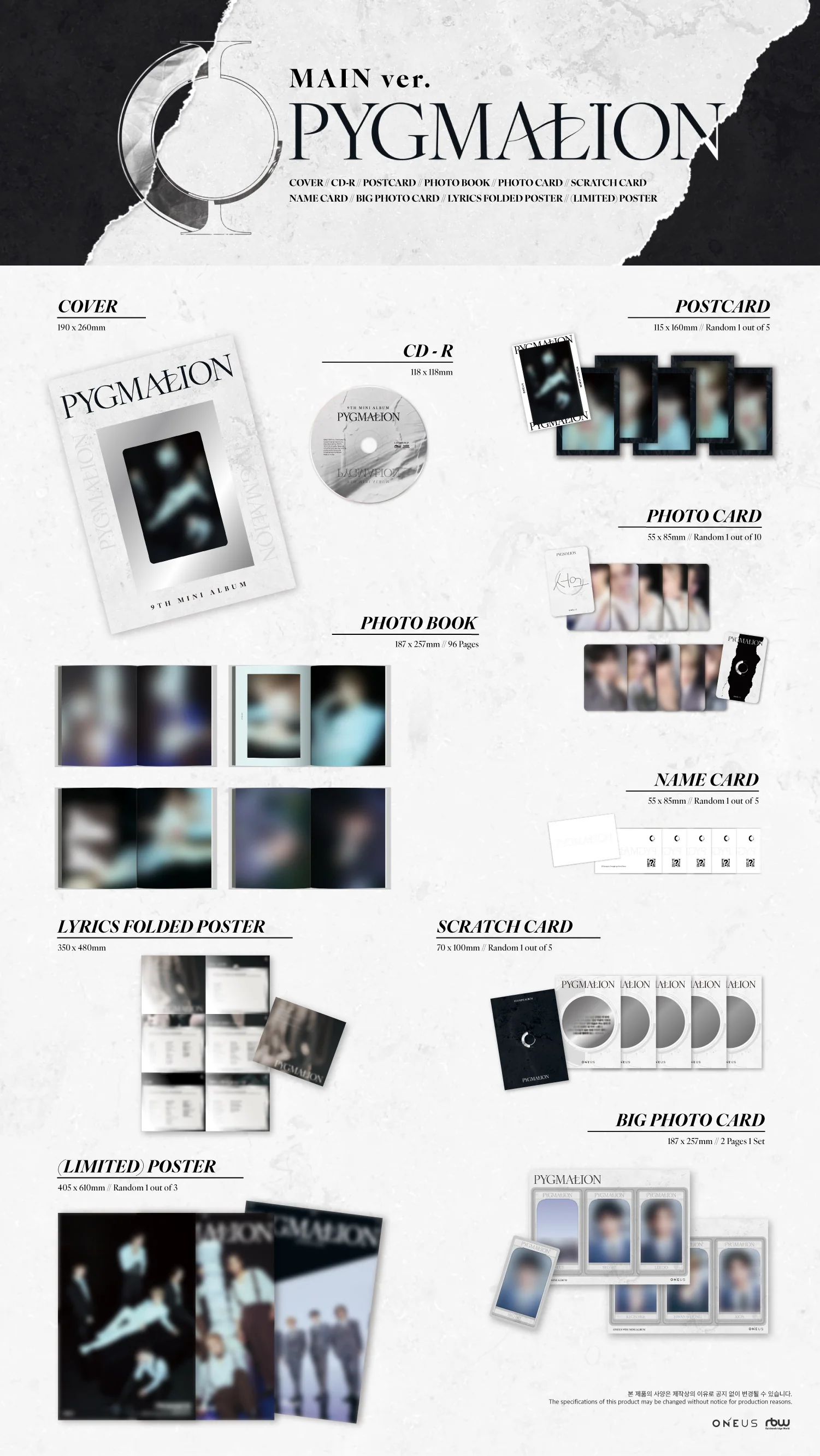 ONEUS - PYGMALION - 9th Mini Album (MAIN Ver.) - Image 2