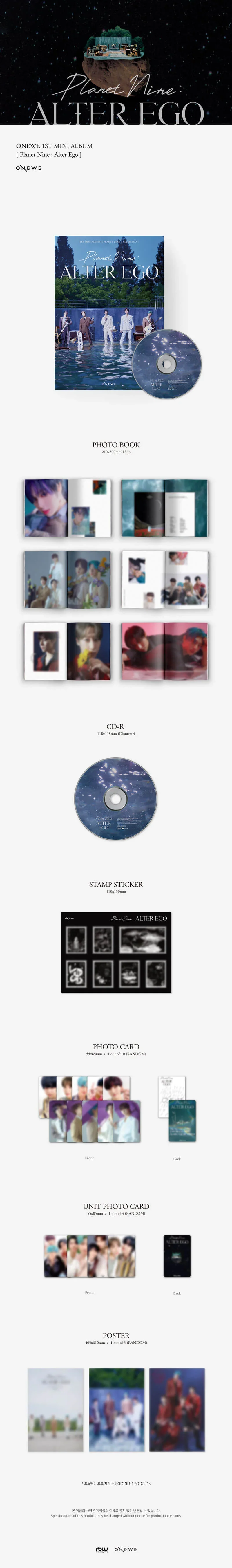 ONEWE - Planet Nine : Alter Ego - 1st Mini Album - Image 2