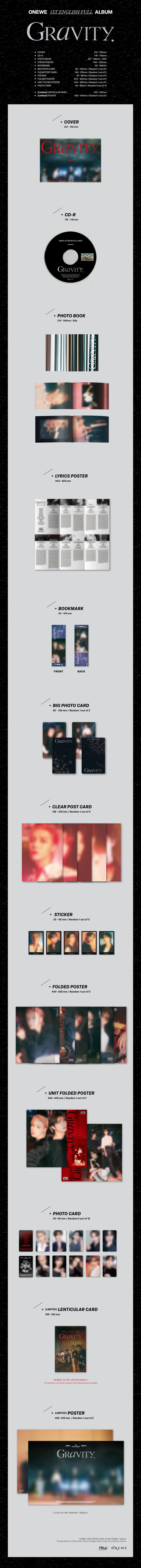 ONEWE - GRAVITY - 1st English Full Album - Image 2