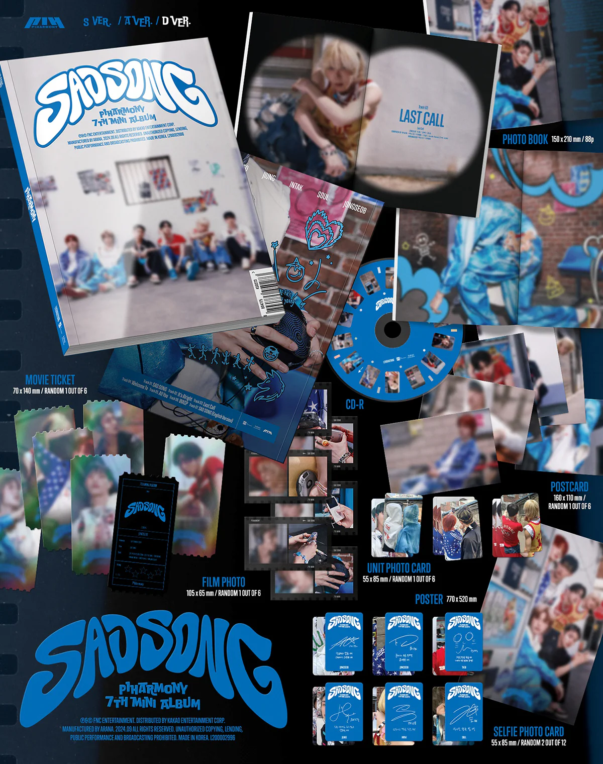 P1Harmony - SAD SONG - 7th Mini Album (Standard Ver.) - Image 4