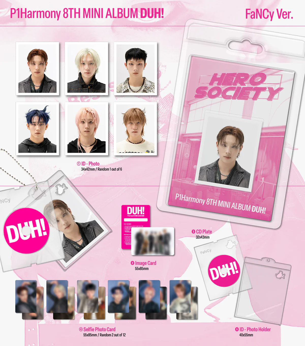 P1Harmony - DUH! - 8th Mini Album (PLVE / FaNCy Ver.) - Image 2