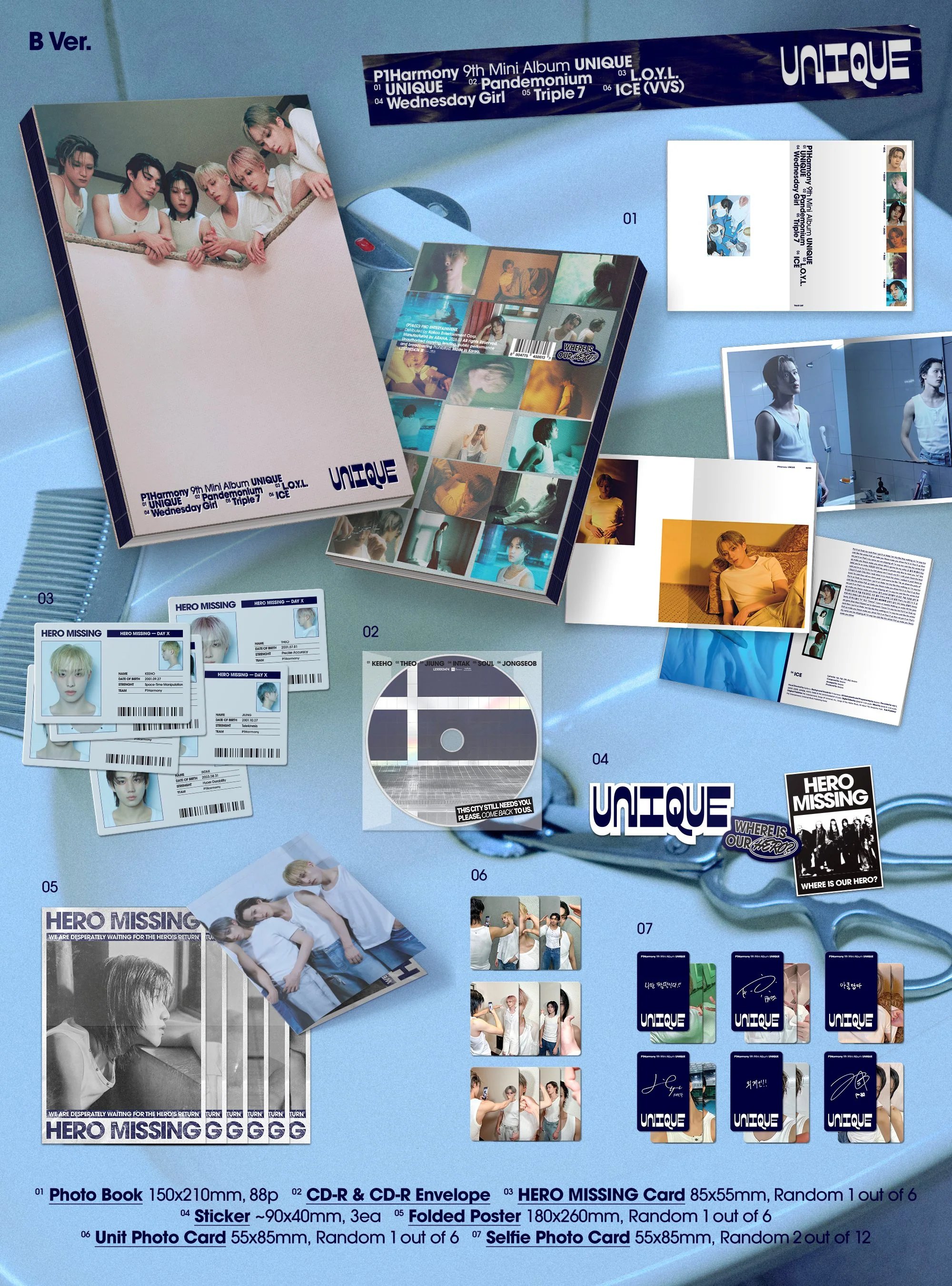 P1Harmony - UNIQUE - 9th Mini Album (Photobook Ver.) - Image 3