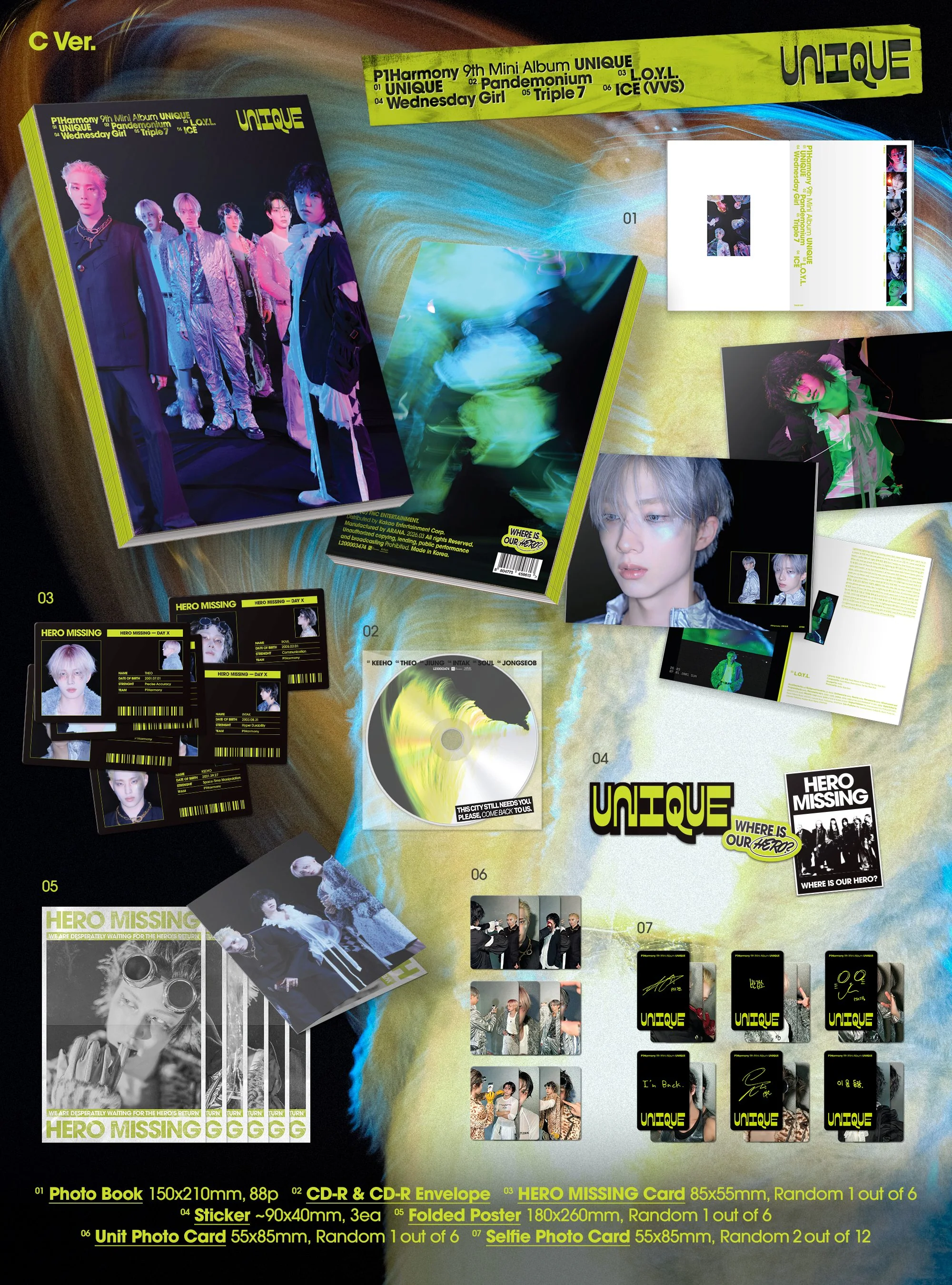 P1Harmony - UNIQUE - 9th Mini Album (Photobook Ver.) - Image 4