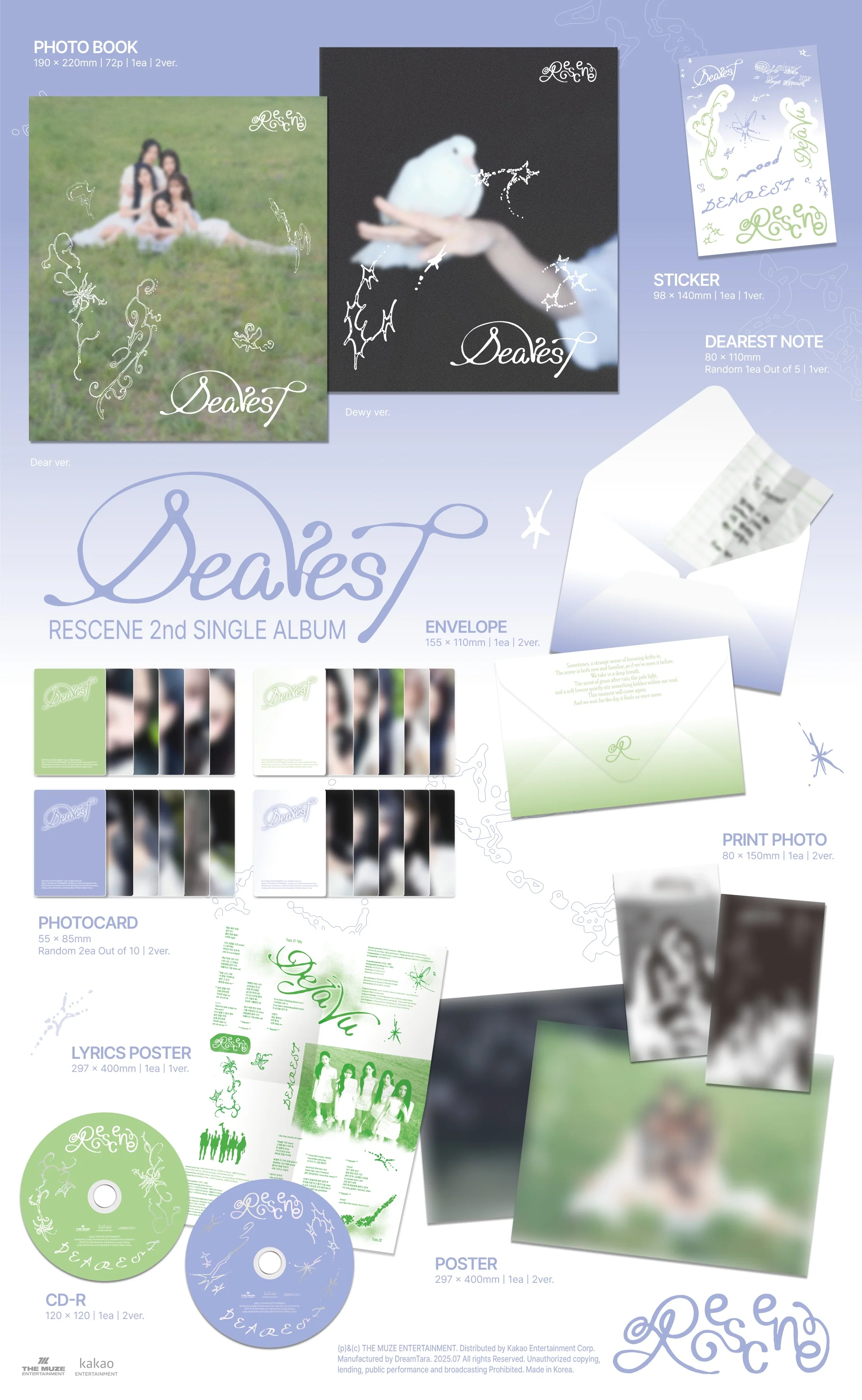 RESCENE - Dearest - 2nd Single Album (Standard Ver.) - Image 2
