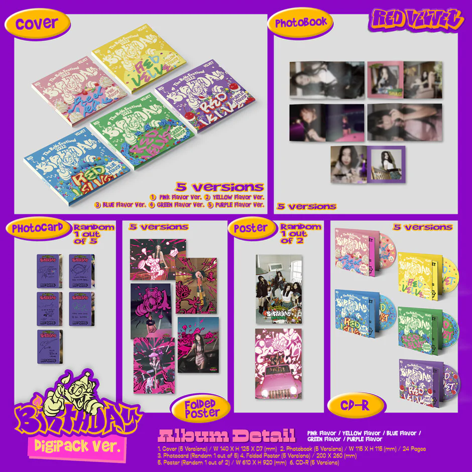 Red Velvet - The ReVe Festival 2022 - Birthday - Mini Album (Digipack Ver.) - Image 2