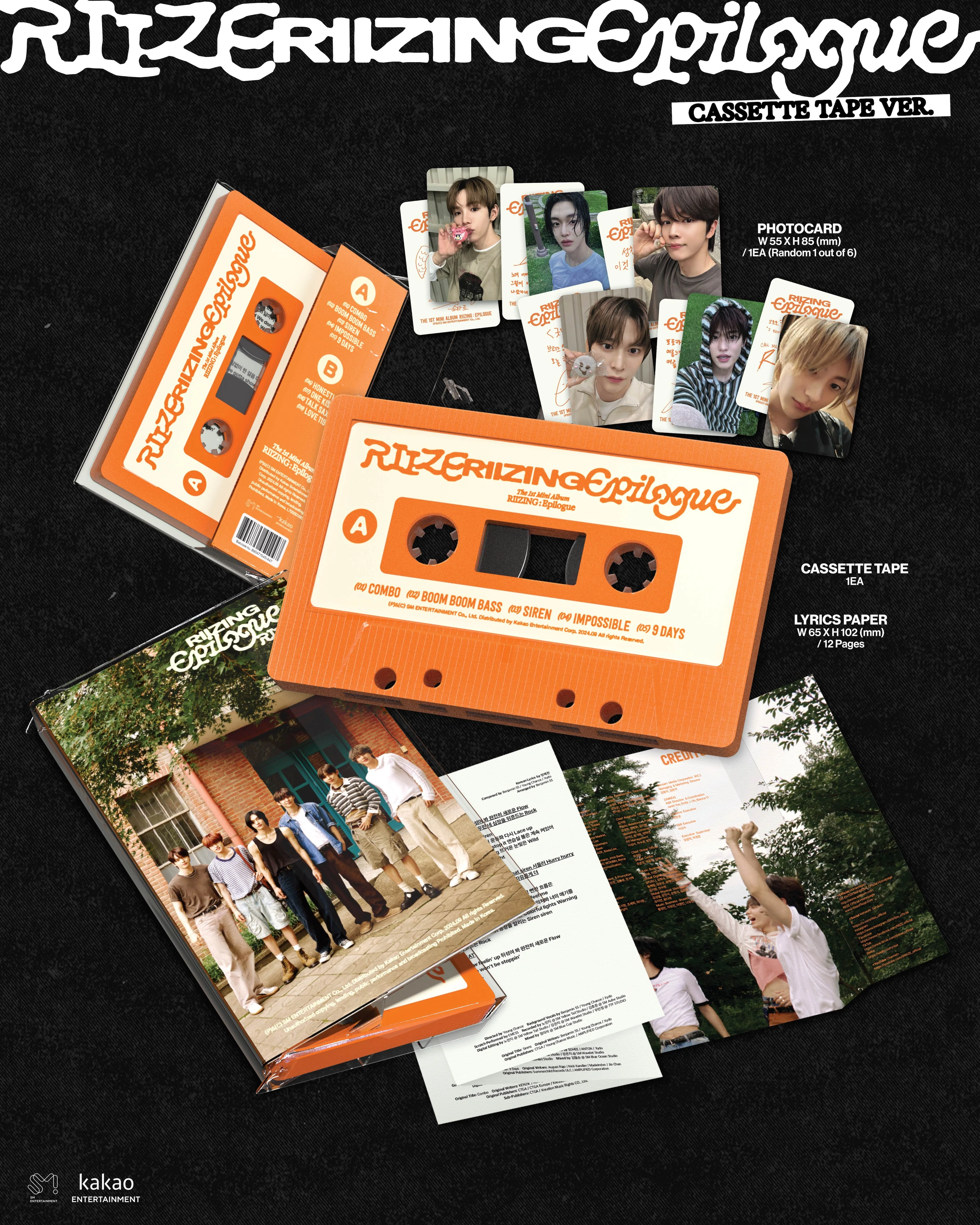 RIIZE - RIIZING : Epilogue - 1st Mini Album (Cassette Tape Ver.) - Image 2