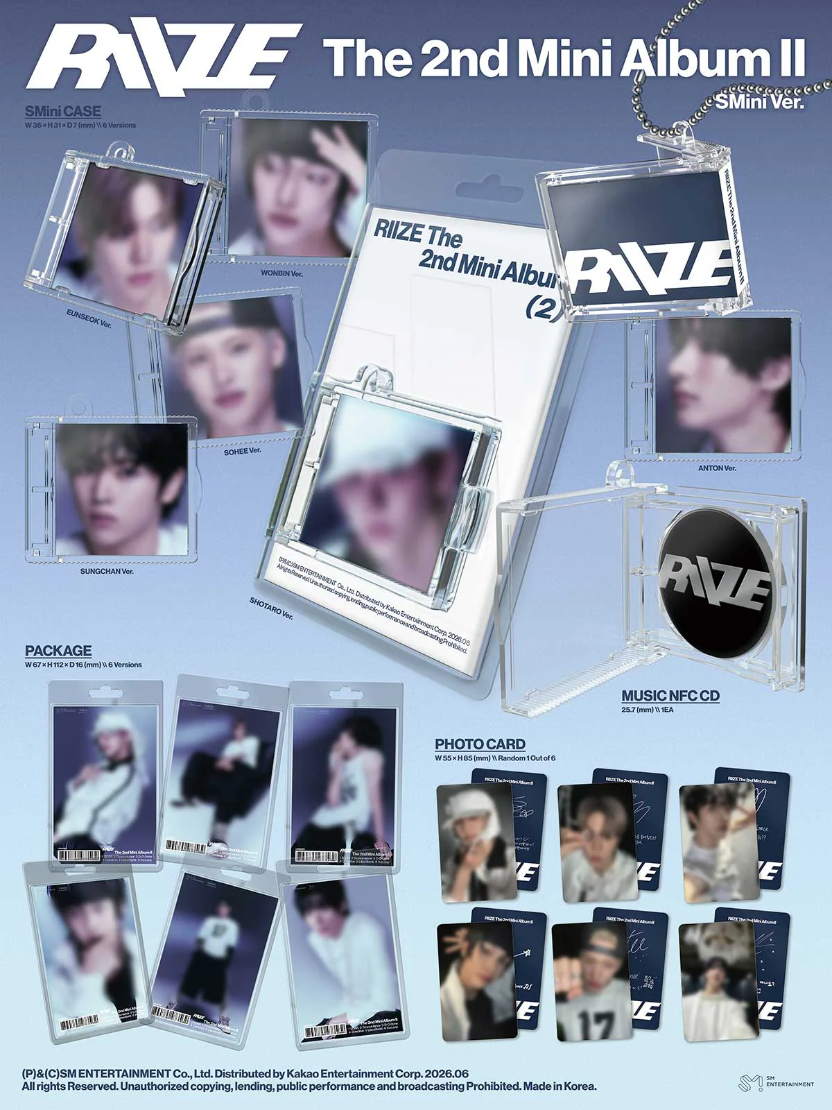 RIIZE - II - 2nd Mini Album (SMini Ver.) - Image 2