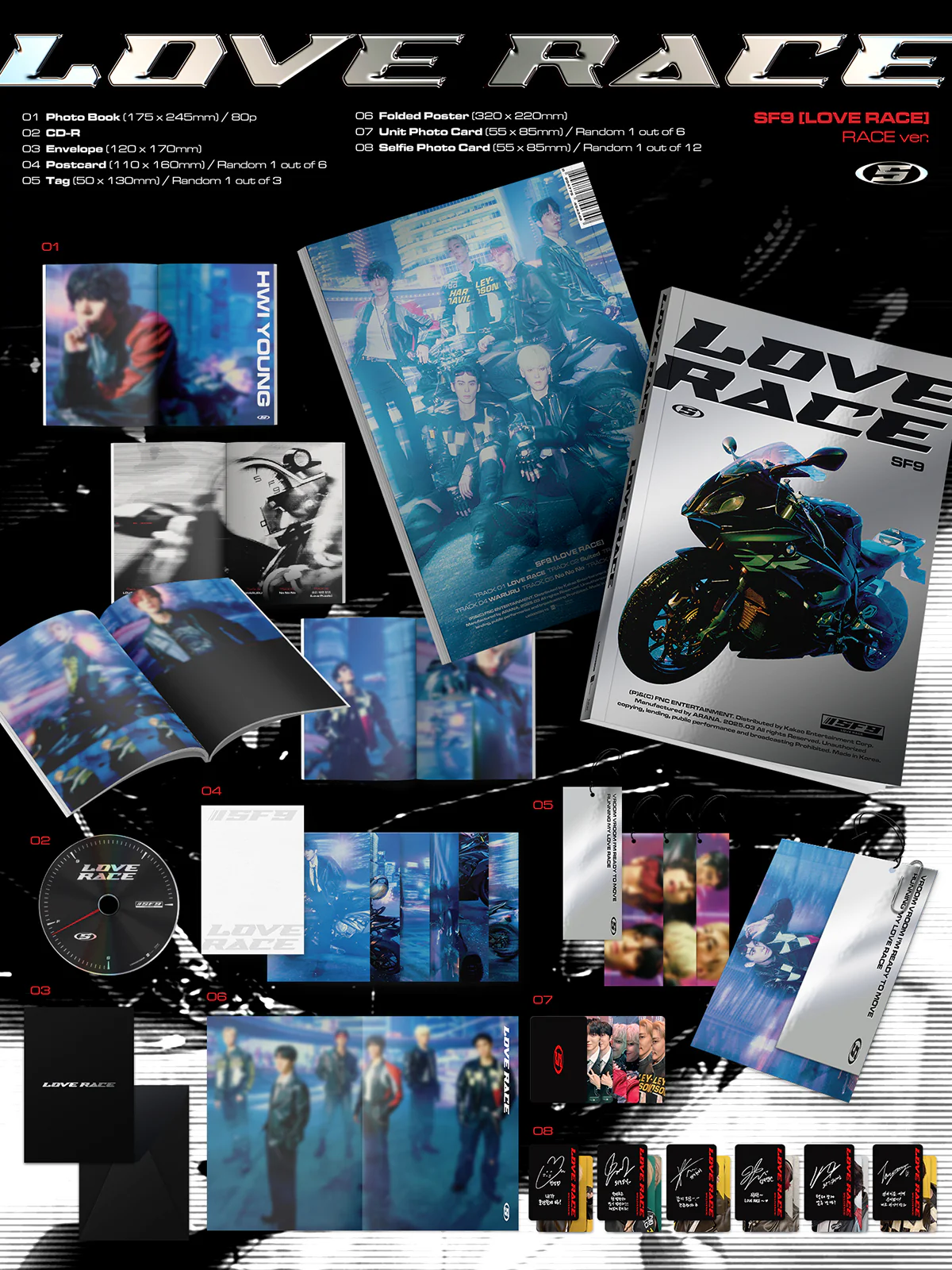 SF9 - LOVE RACE - 15th Mini Album - Image 2