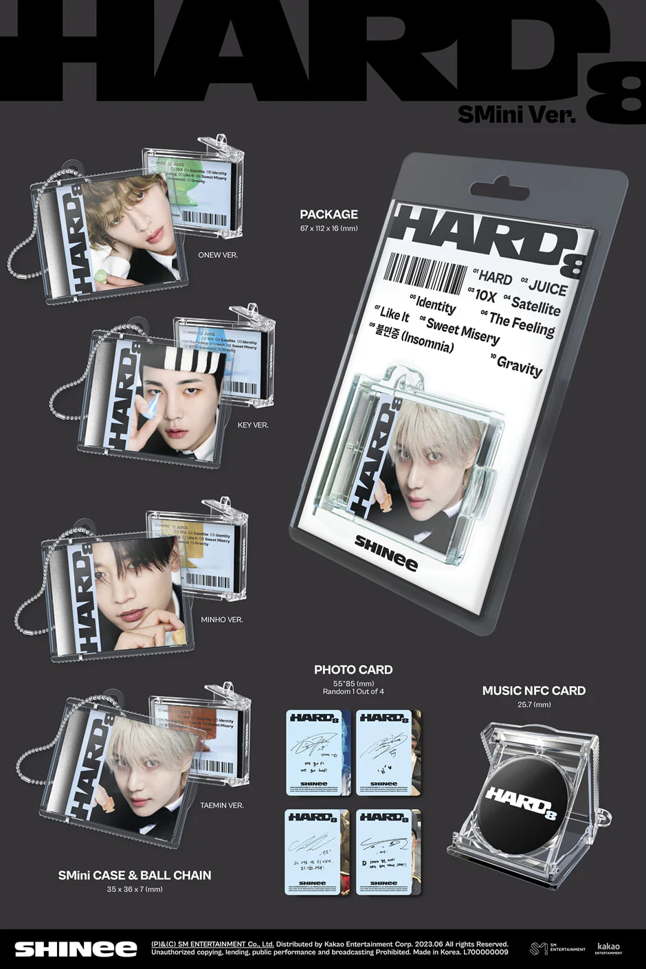 SHINee - HARD - 8th Album (SMini Ver.) - Image 2
