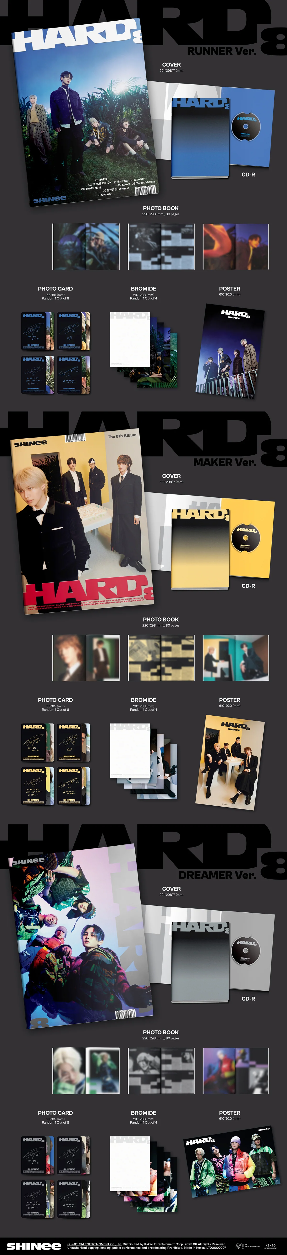 SHINee - HARD - 8th Album (Photo Book Ver.) - Image 2