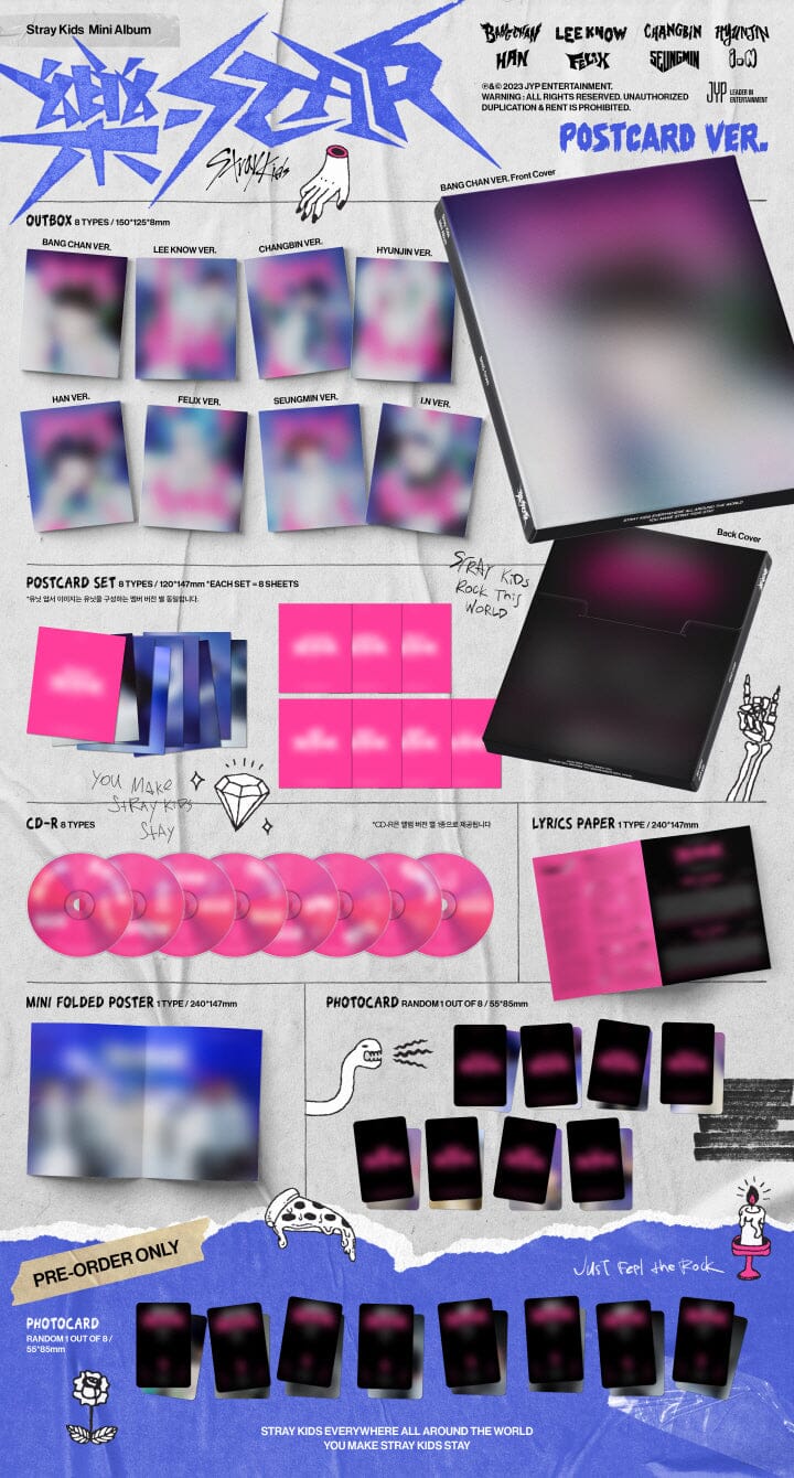 Stray Kids - 樂-STAR (ROCK-STAR) - Mini Album (Postcard Ver.) - Image 2
