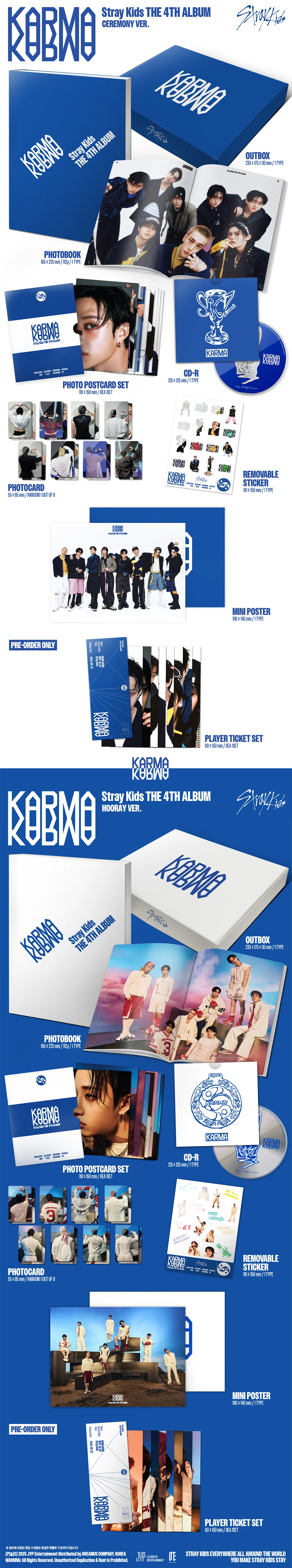 Stray Kids - KARMA - 4th Full Album (CEREMONY Ver., HOORAY Ver.) - Image 2