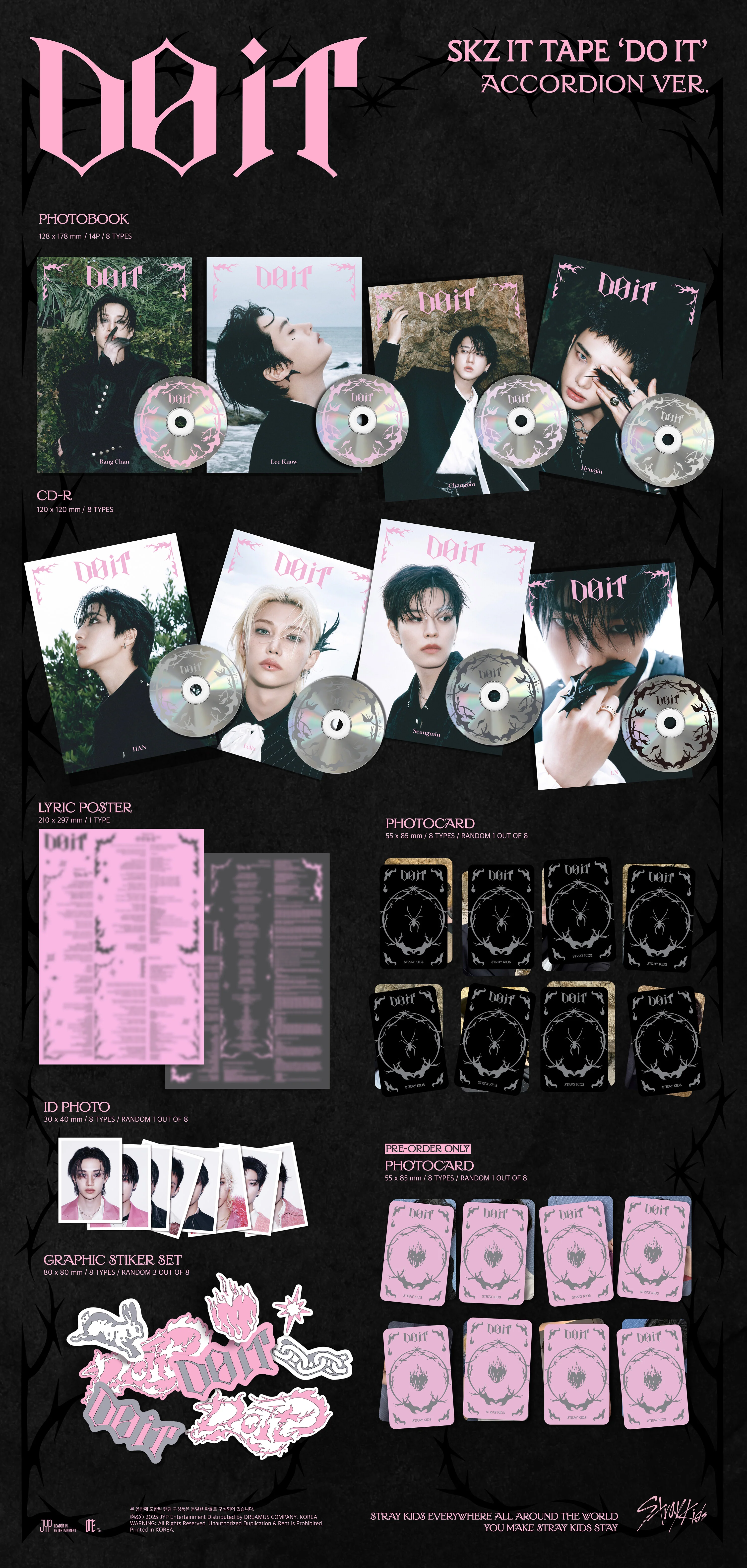 Stray Kids - DO IT / SKZ IT TAPE - Album (ACCORDION Ver.) - Image 2