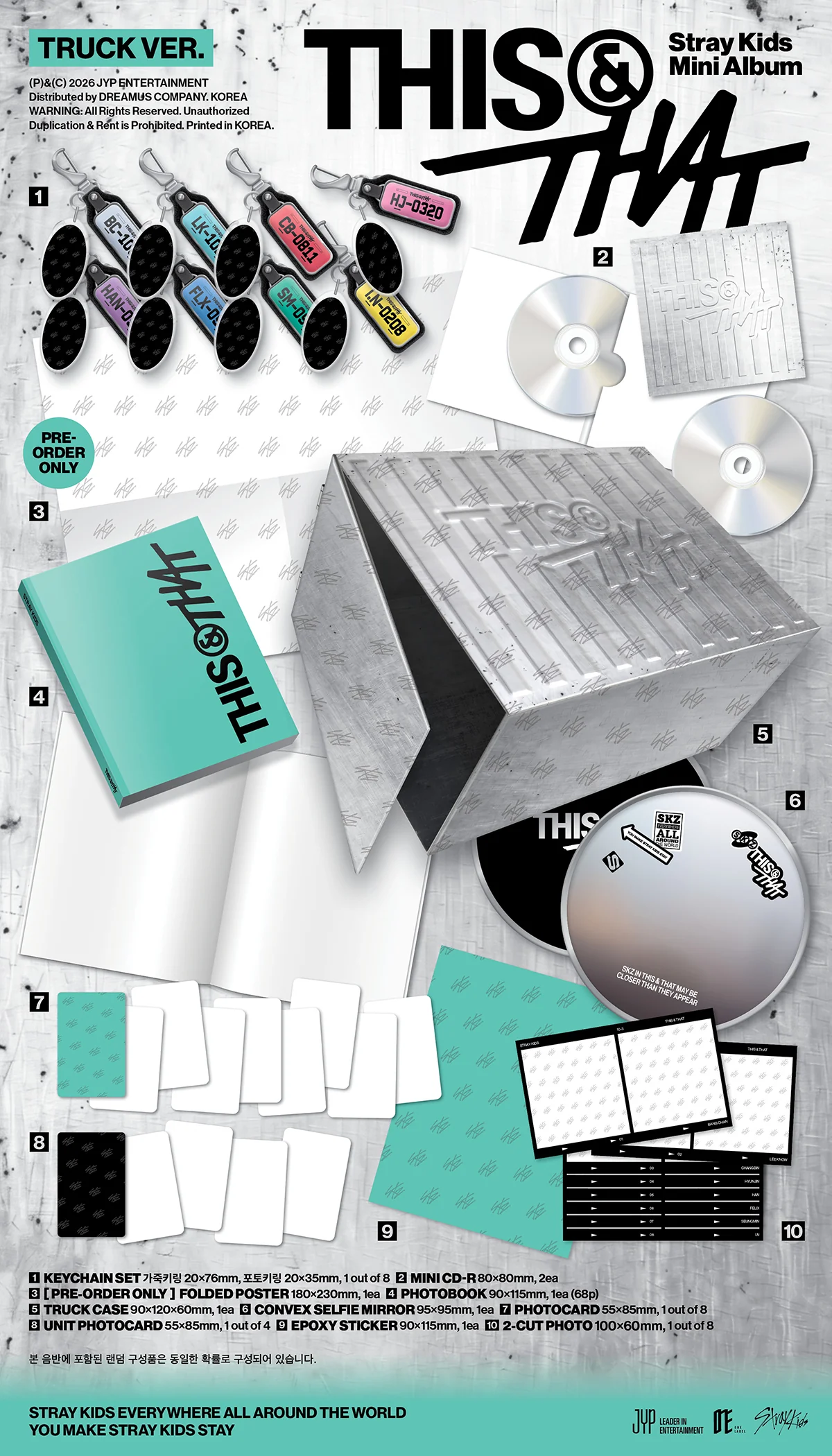 (Pre-Order + POB) Stray Kids - THIS & THAT - Album (TRUCK Ver. / LIMITED) - Image 2