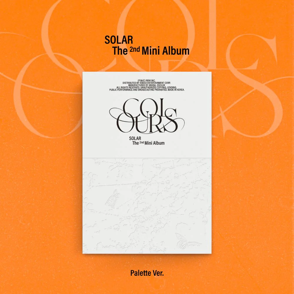 Solar (Mamamoo) - COLOURS - 2nd Mini Album (Palette Ver.)