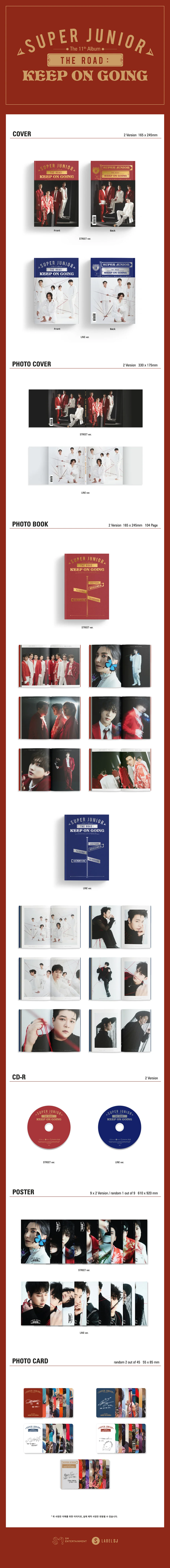 Super Junior - The Road : Keep on Going - 11th Album Vol.1 - Image 2