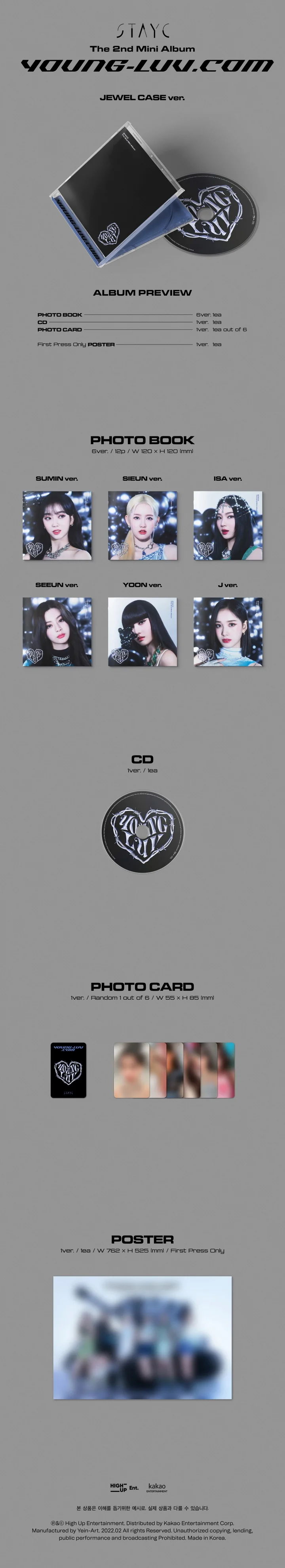 STAYC - YOUNG-LUV.COM - 2nd Mini Album (Jewel Case Ver.) - Image 2