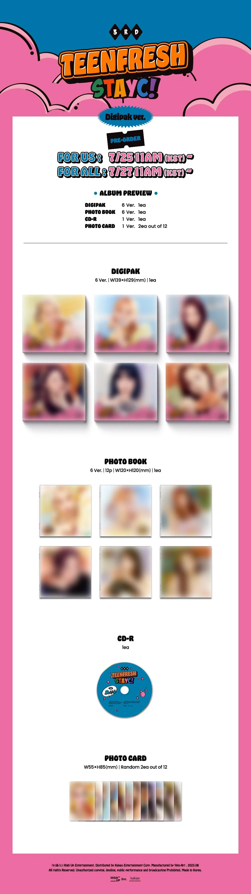 STAYC - TEENFRESH - 3rd Mini Album (Digipak ver.) - Image 2