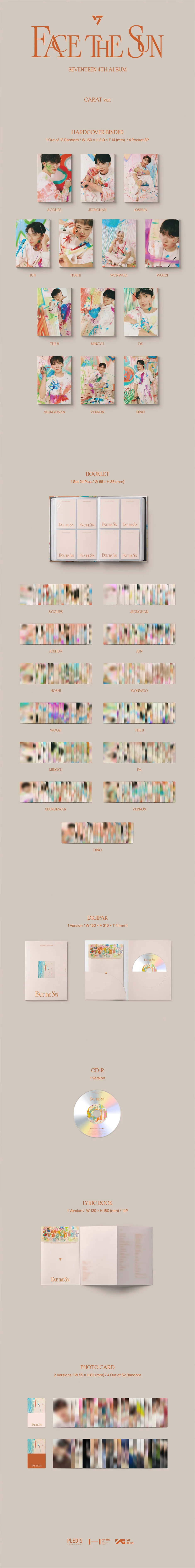 SEVENTEEN - Face the Sun - 4th Album (Carat Ver.) - Image 2