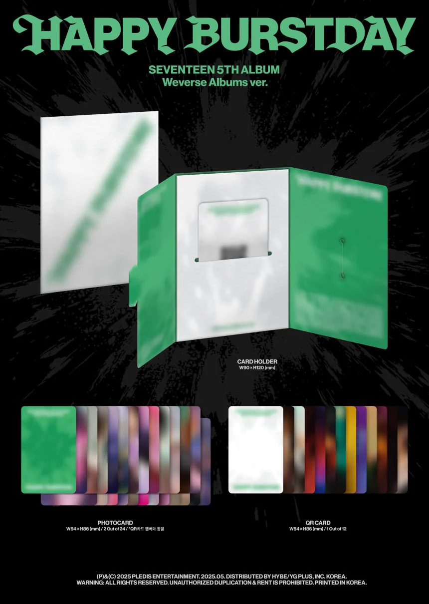 SEVENTEEN - HAPPY BURSTDAY - 5th Mini Album (Weverse Albums Ver.) - Image 2