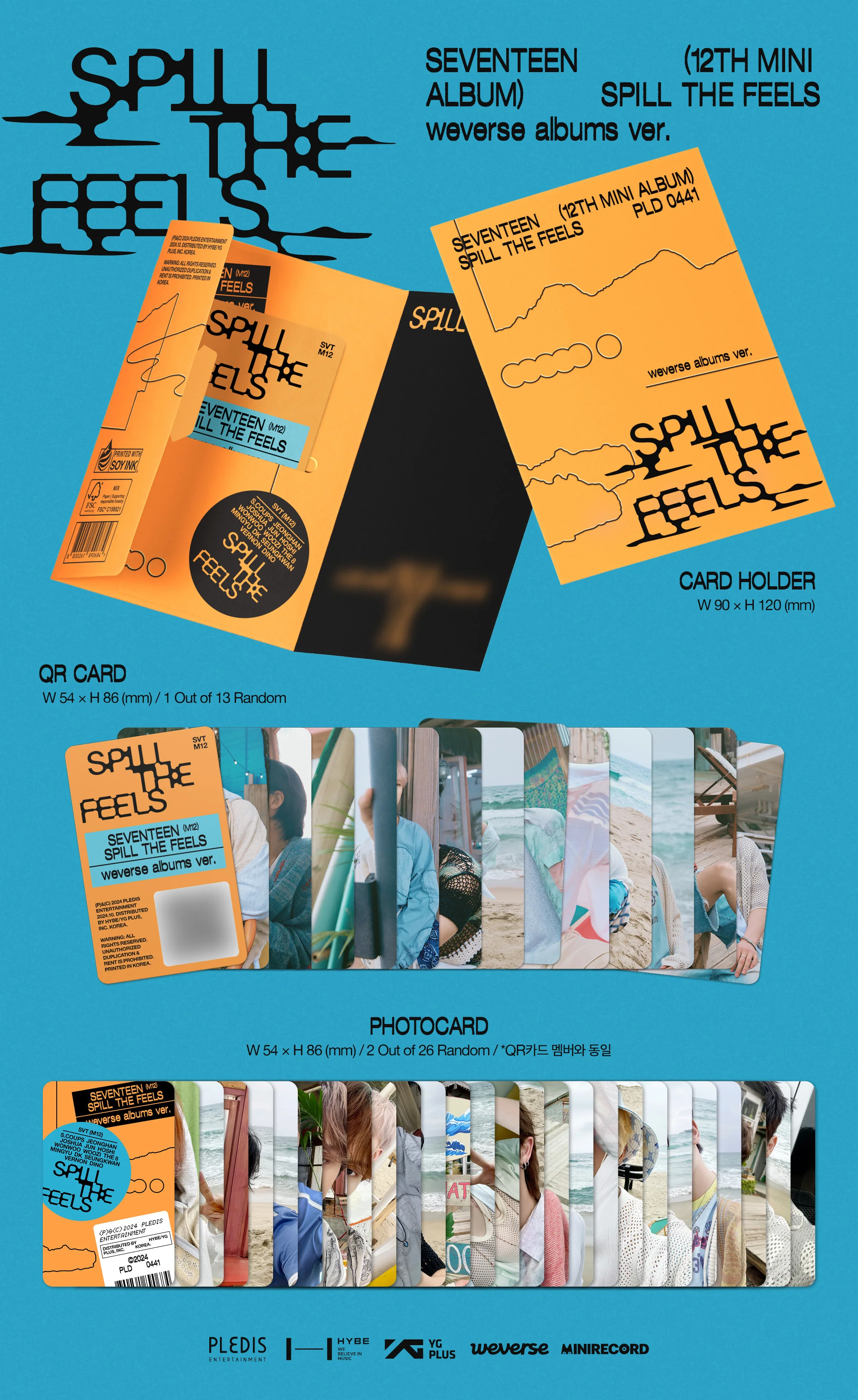 SEVENTEEN - SPILL THE FEELS - 12th Mini Album (Weverse Albums Ver.) - Image 2