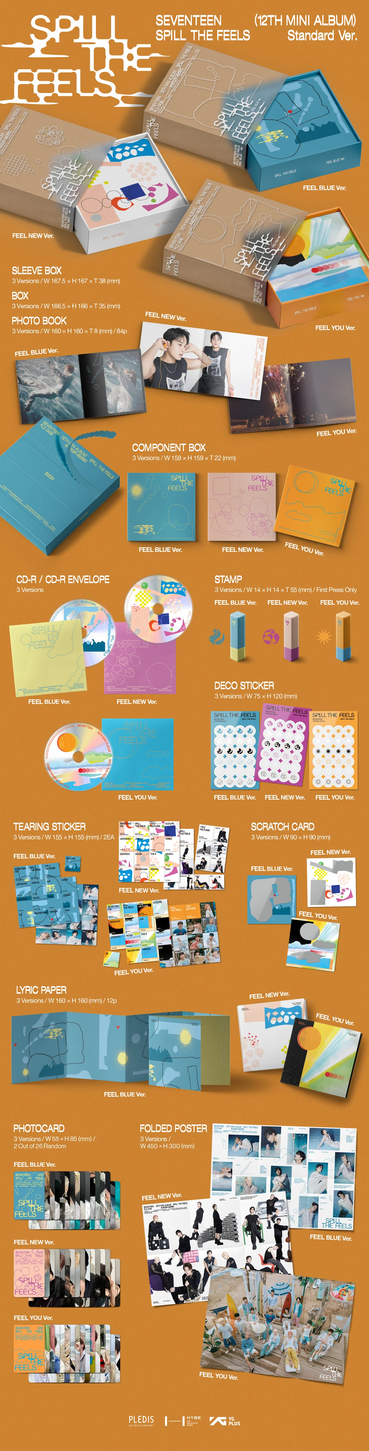 SEVENTEEN - SPILL THE FEELS - 12th Mini Album (Standard Ver.) - Image 2