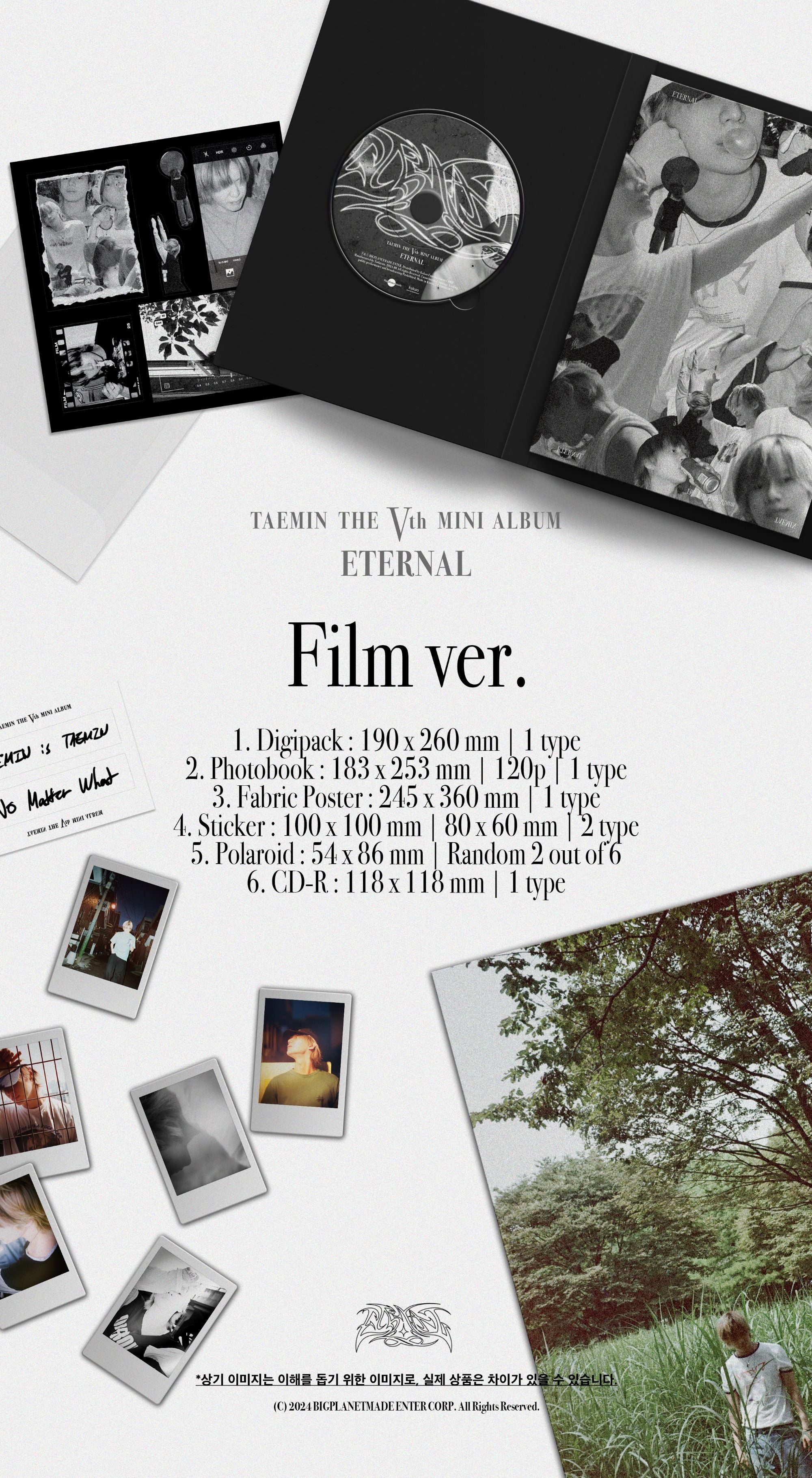 TAEMIN (SHINee) - ETERNAL - 5th Mini Album (Film Ver.) - Image 2