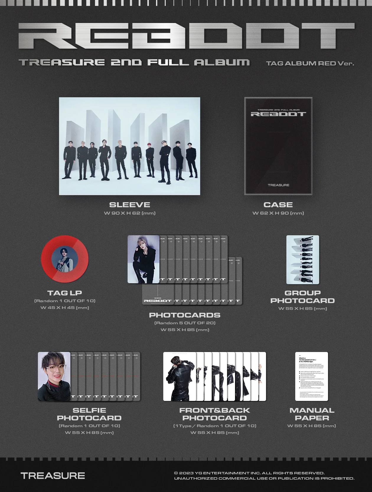 TREASURE - REBOOT - 2nd Full Album (YG TAG Album Ver.) - Image 4