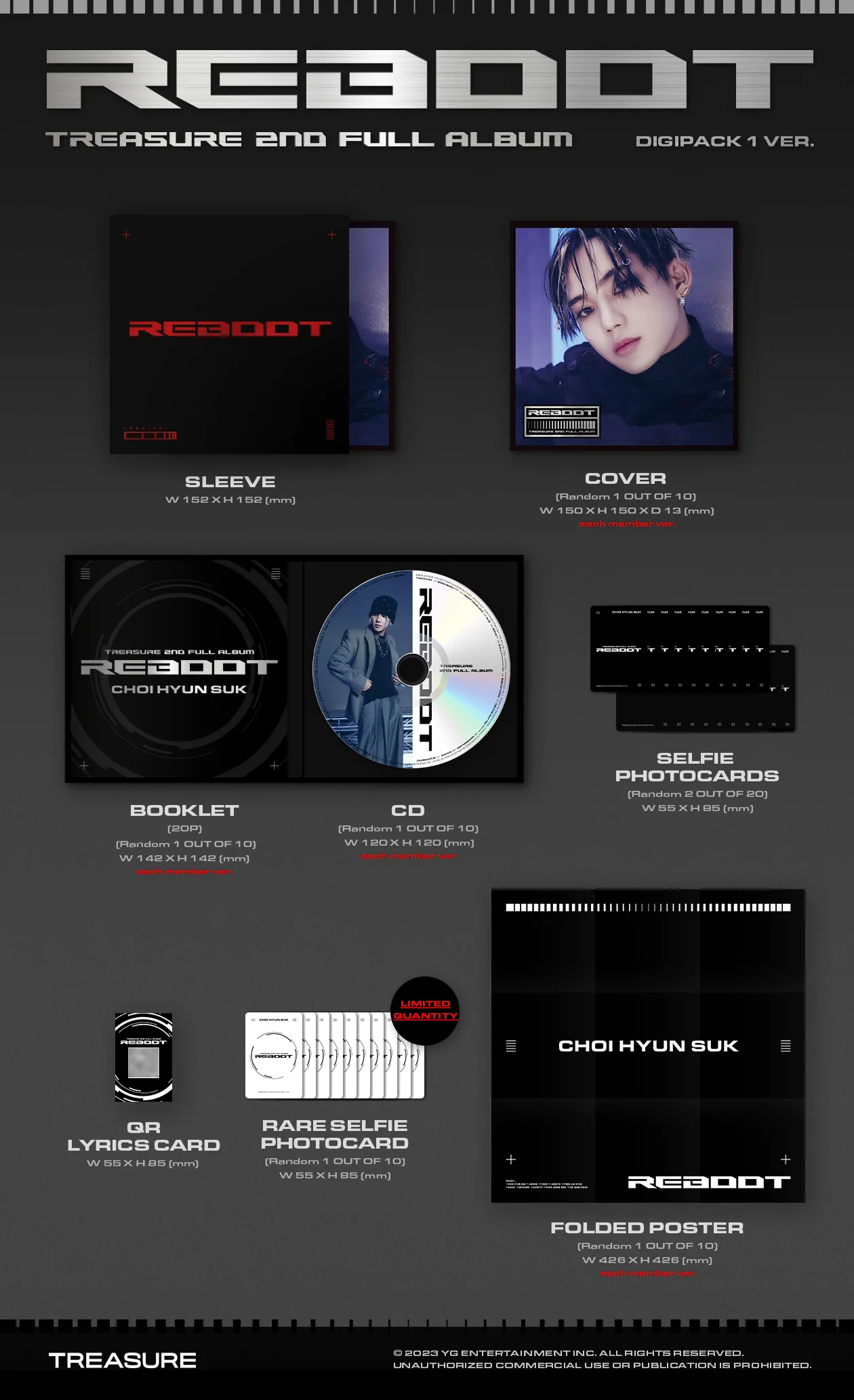 TREASURE - REBOOT - 2nd Full Album (Digipack Ver.) - Image 2