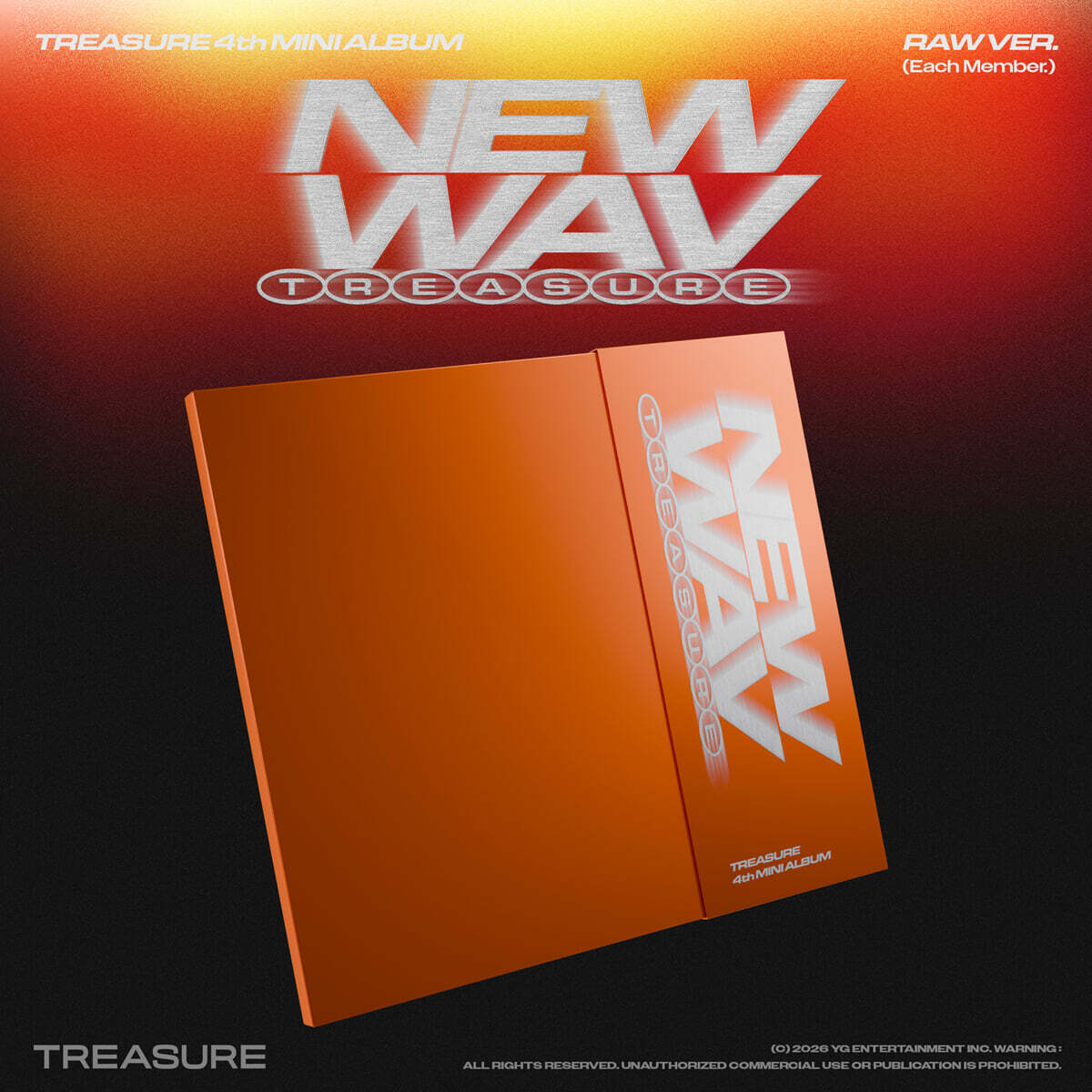 TREASURE - NEW WAV - 4th Mini Album (RAW Ver.)