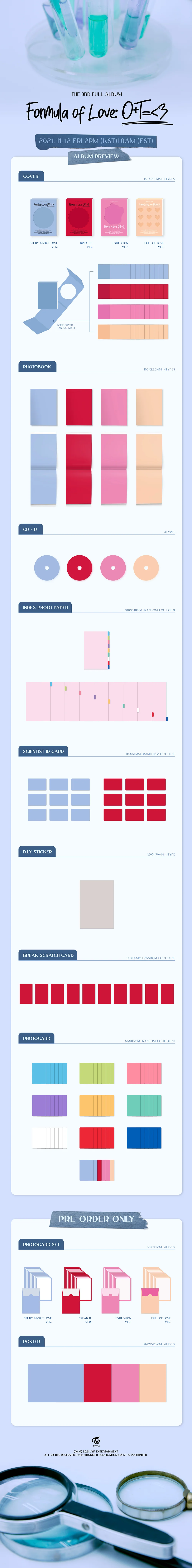 TWICE - Formula of Love: O+T=<3 - 3rd Full Album (Standard Ver.) - Image 2