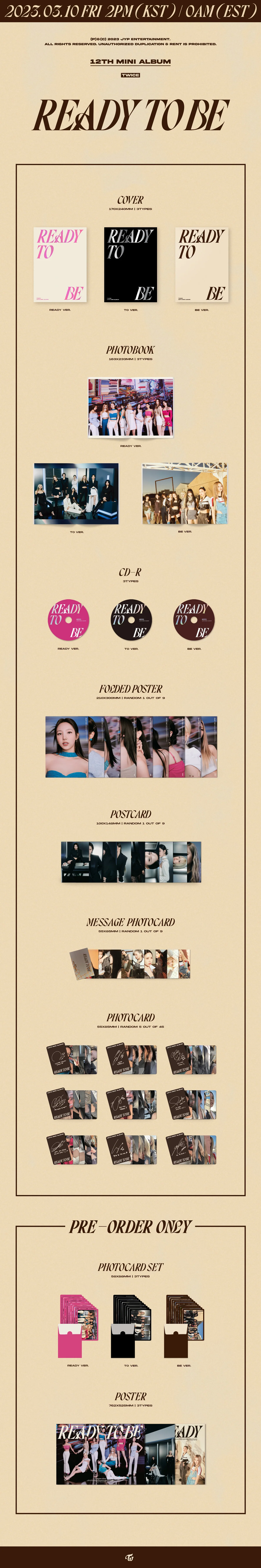 TWICE - READY TO BE - 12th Mini Album (Standard Ver.) - Image 2