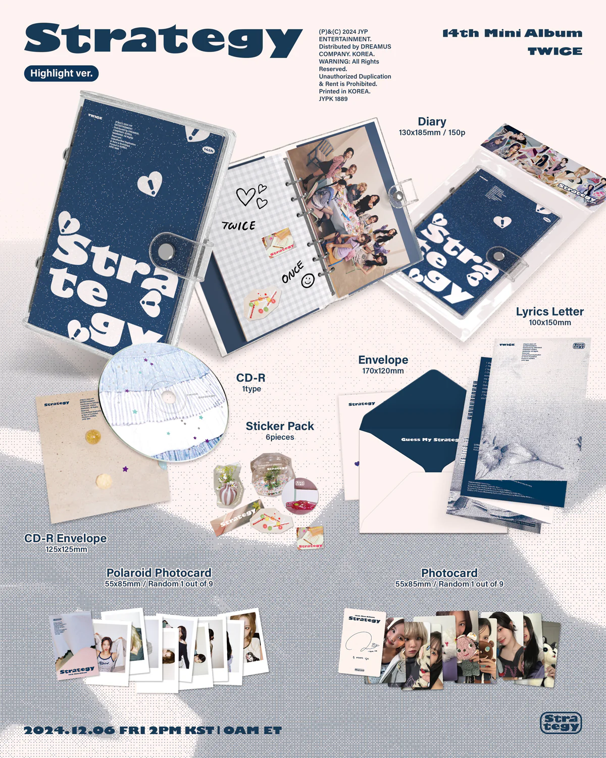 TWICE - STRATEGY - 14th Mini Album (Highlight Ver.) - Image 2