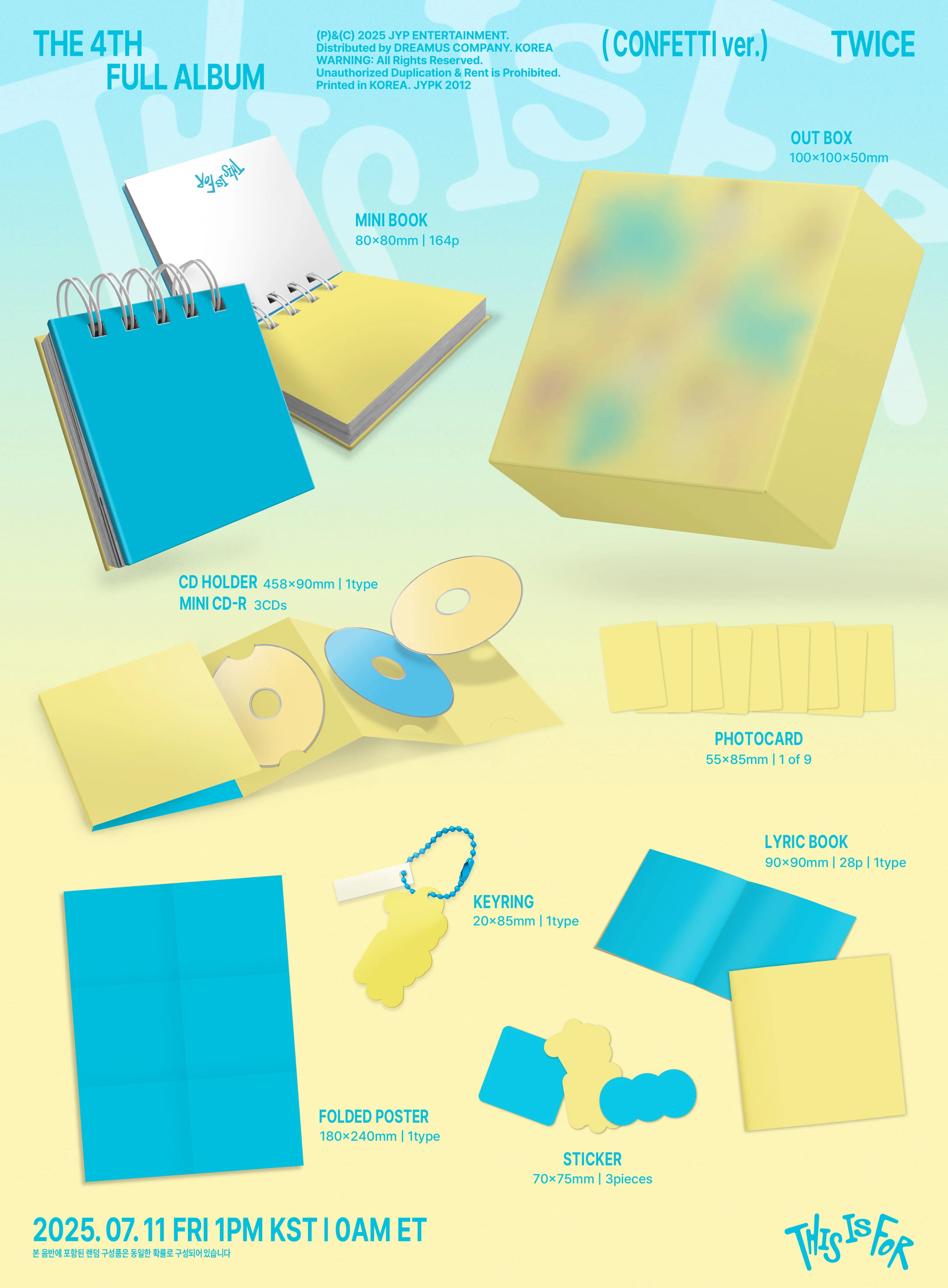 TWICE - THIS IS FOR - 4th Album (CONFETTI Ver.) - Image 2