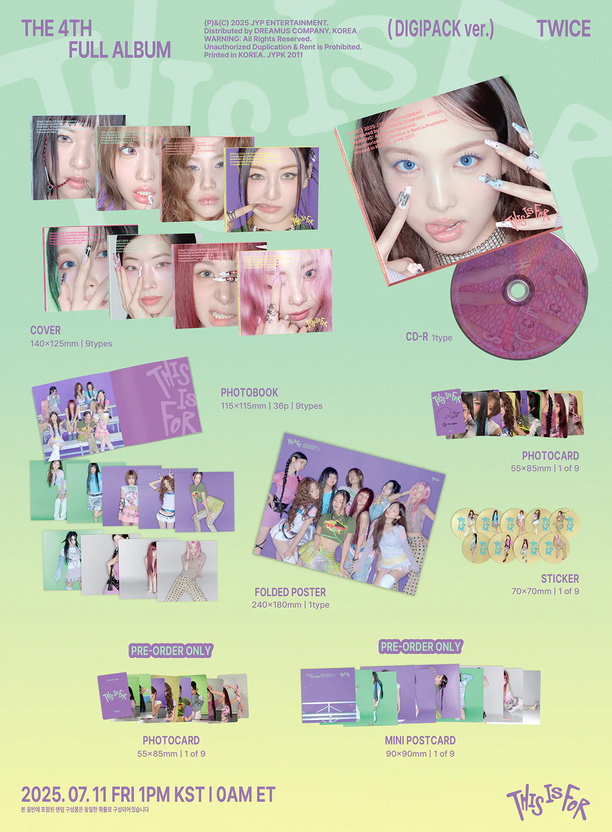 TWICE - THIS IS FOR - 4th Album (DIGIPACK Ver.) - Image 2