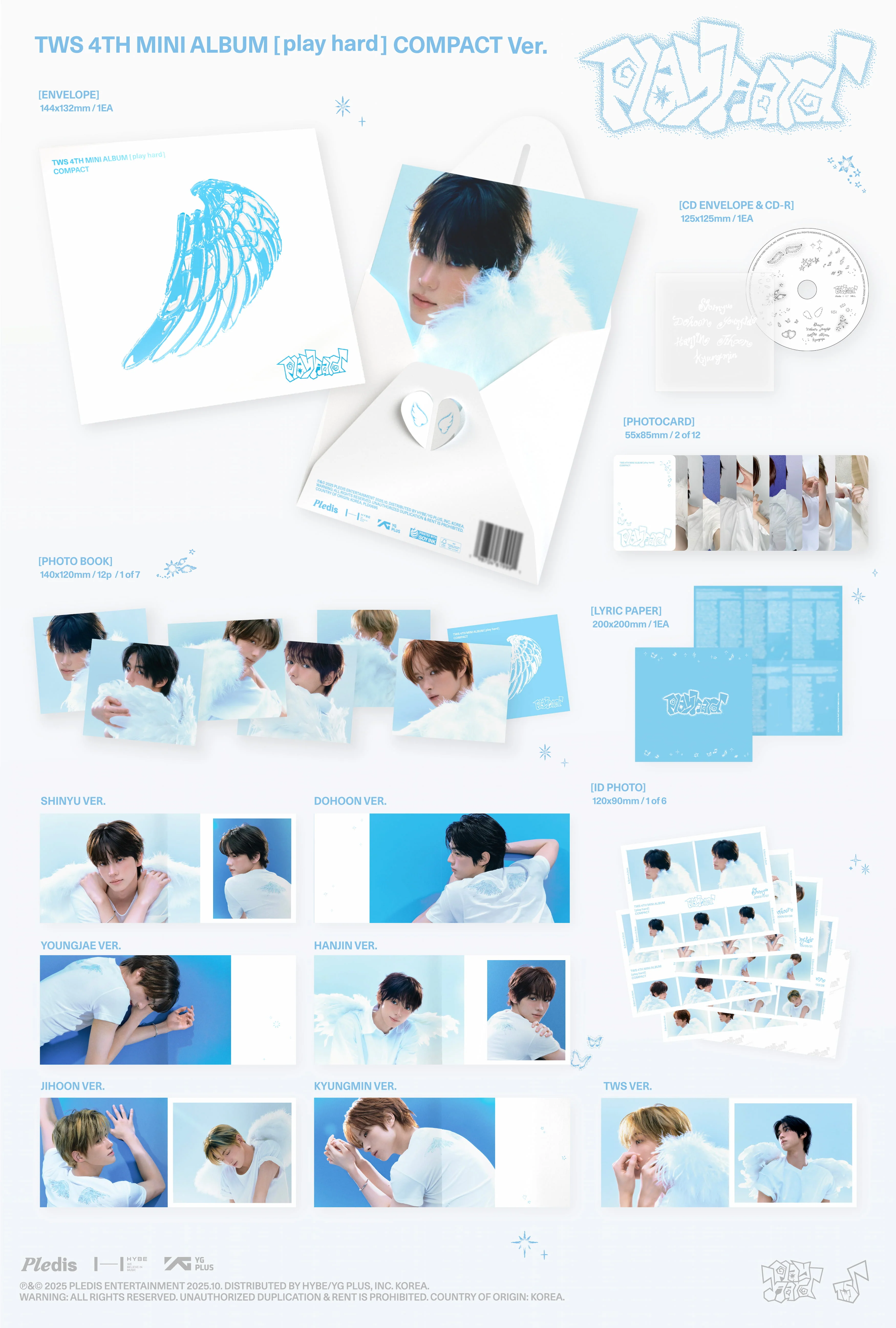 TWS - play hard - 4th Mini Album (Compact Ver.) - Image 2