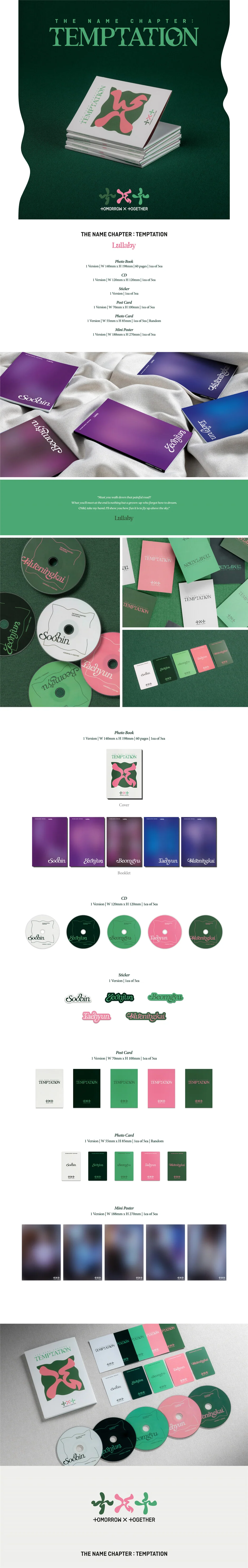 TXT - THE NAME CHAPTER : TEMPTATION - 5th Mini Album (Lullaby ver.) - Image 2