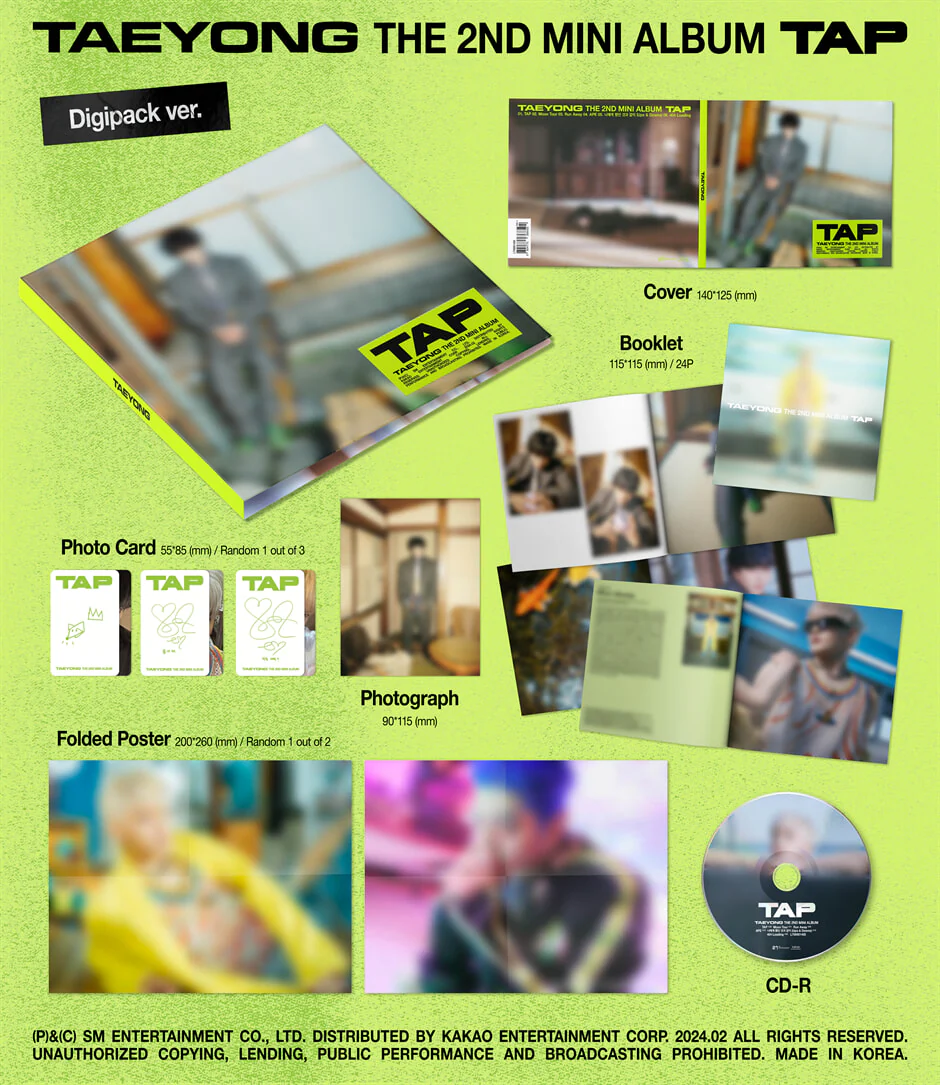 TAEYONG (NCT) - TAP - 2nd Mini Album (Digipack Ver.) - Image 2