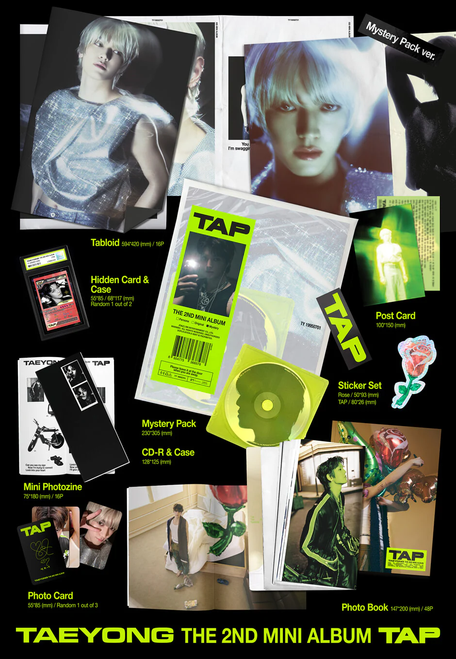TAEYONG (NCT) - TAP - 2nd Mini Album (Mystery Pack Ver.) - Image 2