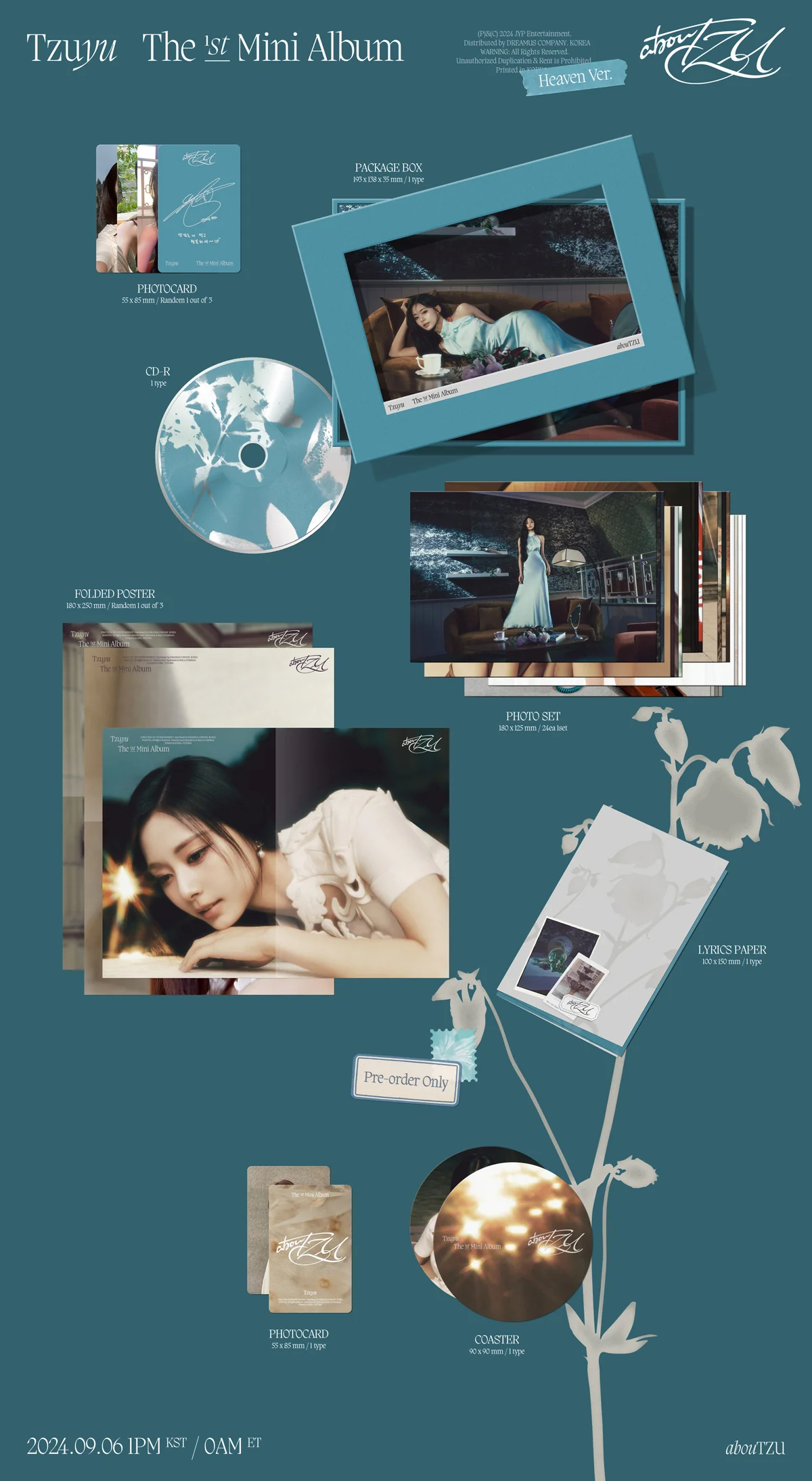 TZUYU (TWICE) - abouTZU - 1st Mini Album (Heaven Ver.) - Image 2