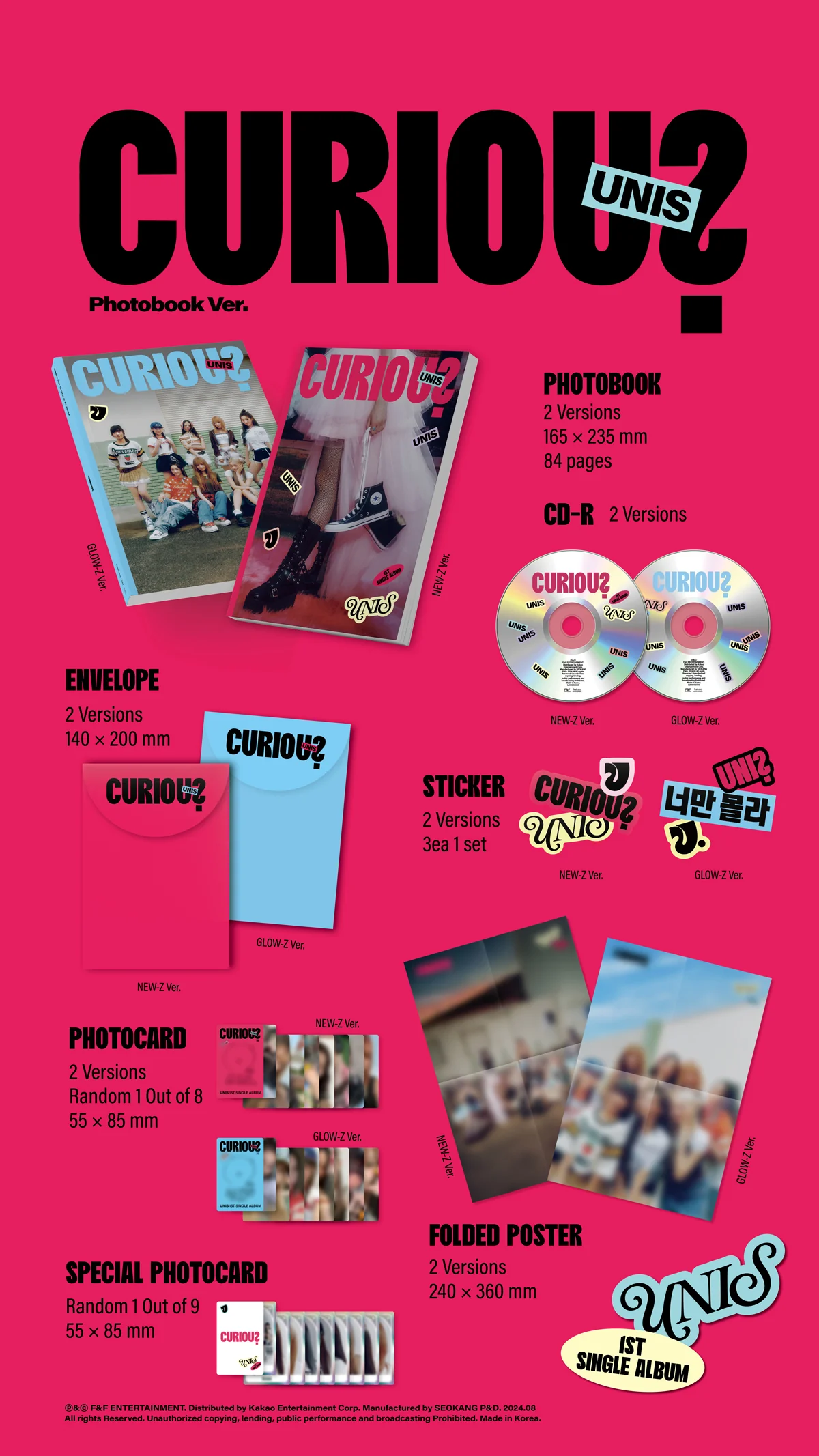 UNIS - CURIOUS - 1st Single Album - Image 2
