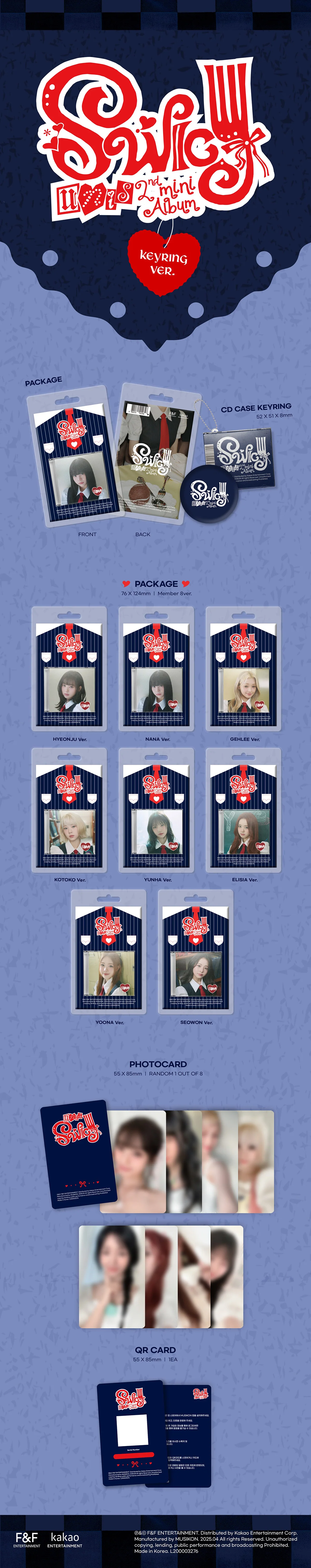 UNIS - SWICY - 2nd Mini Album (Keyring Ver.) - Image 2