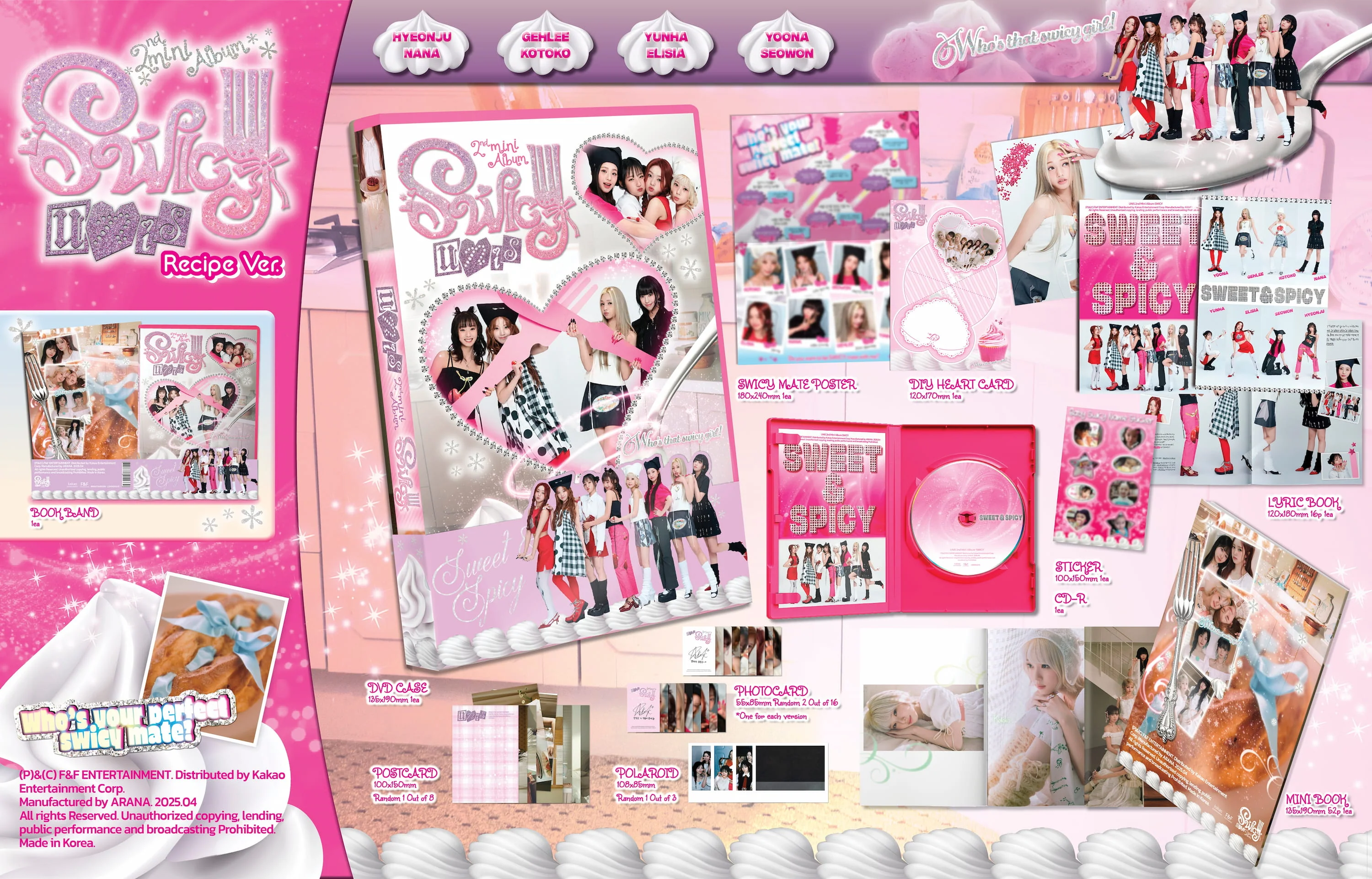 UNIS - SWICY - 2nd Mini Album (Recipe Ver.) - Image 2