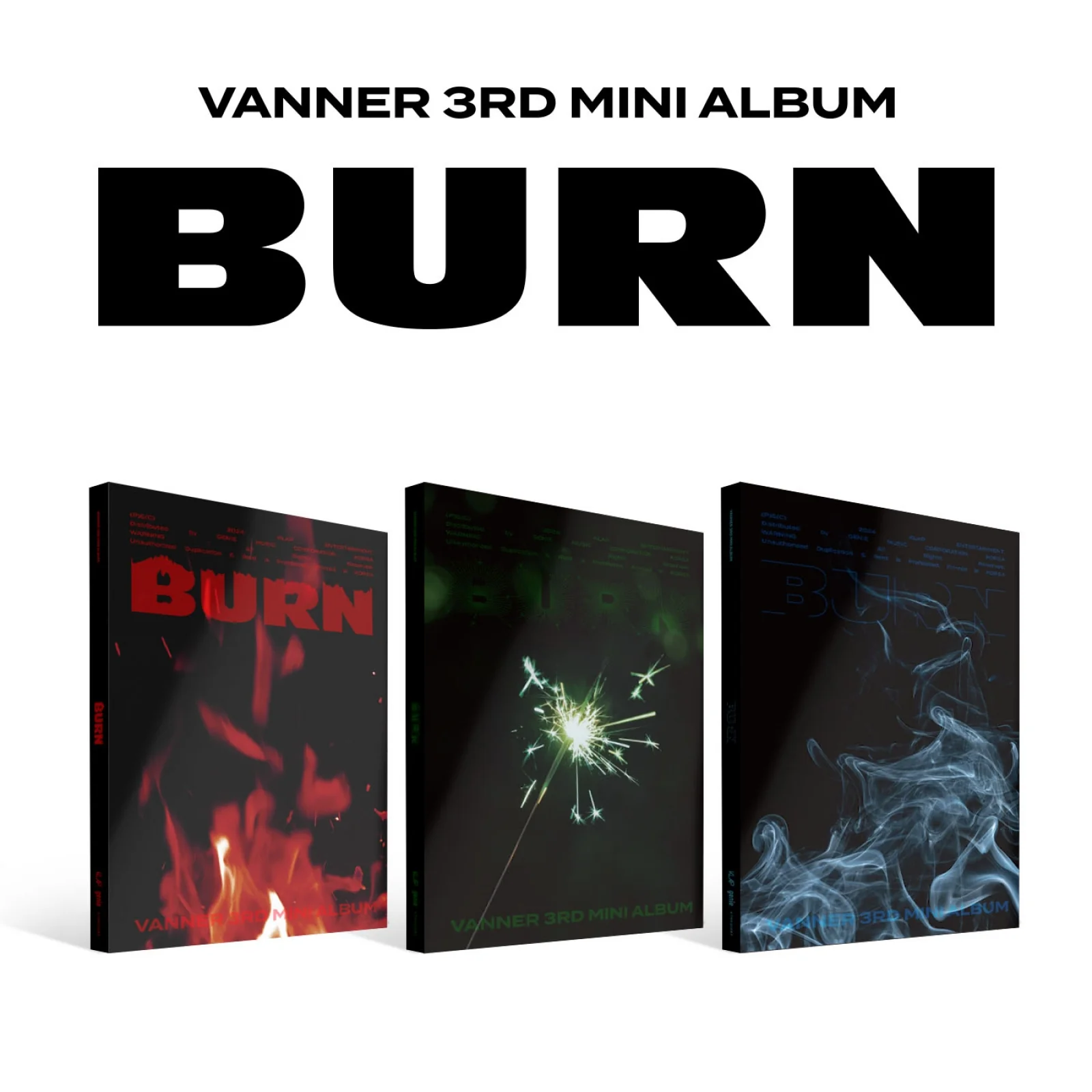 VANNER - BURN - 3rd Mini Album (Standard Ver.)