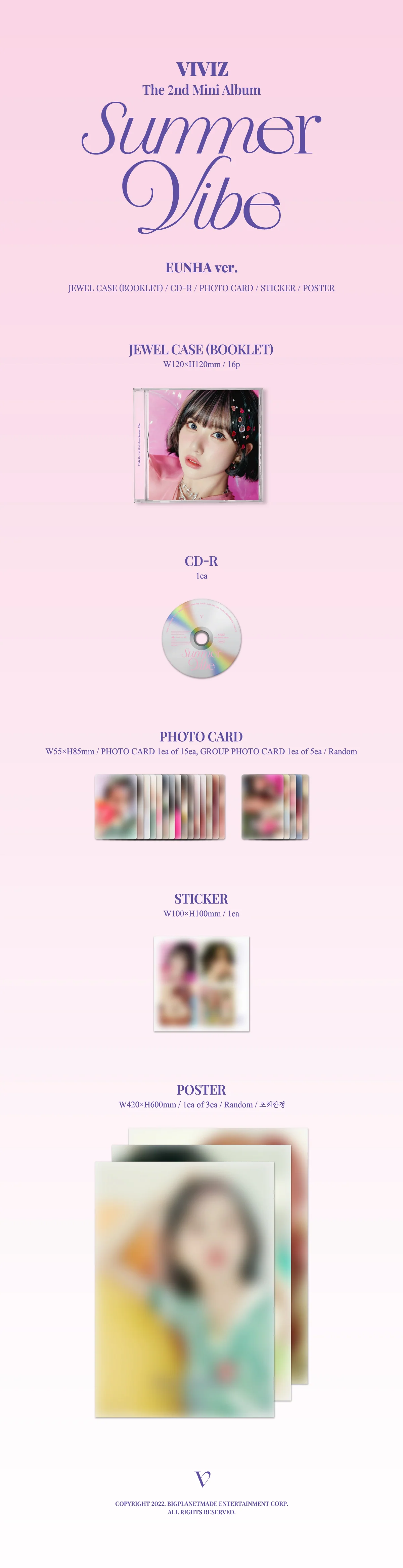VIVIZ - Summer Vibe - 2nd Mini Album (Jewel Case Ver.) - Image 2