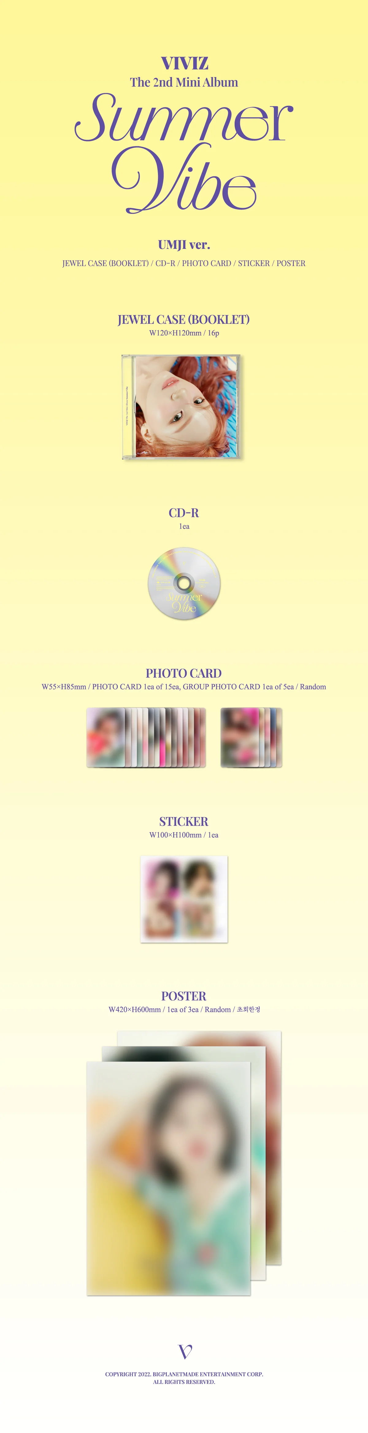 VIVIZ - Summer Vibe - 2nd Mini Album (Jewel Case Ver.) - Image 4
