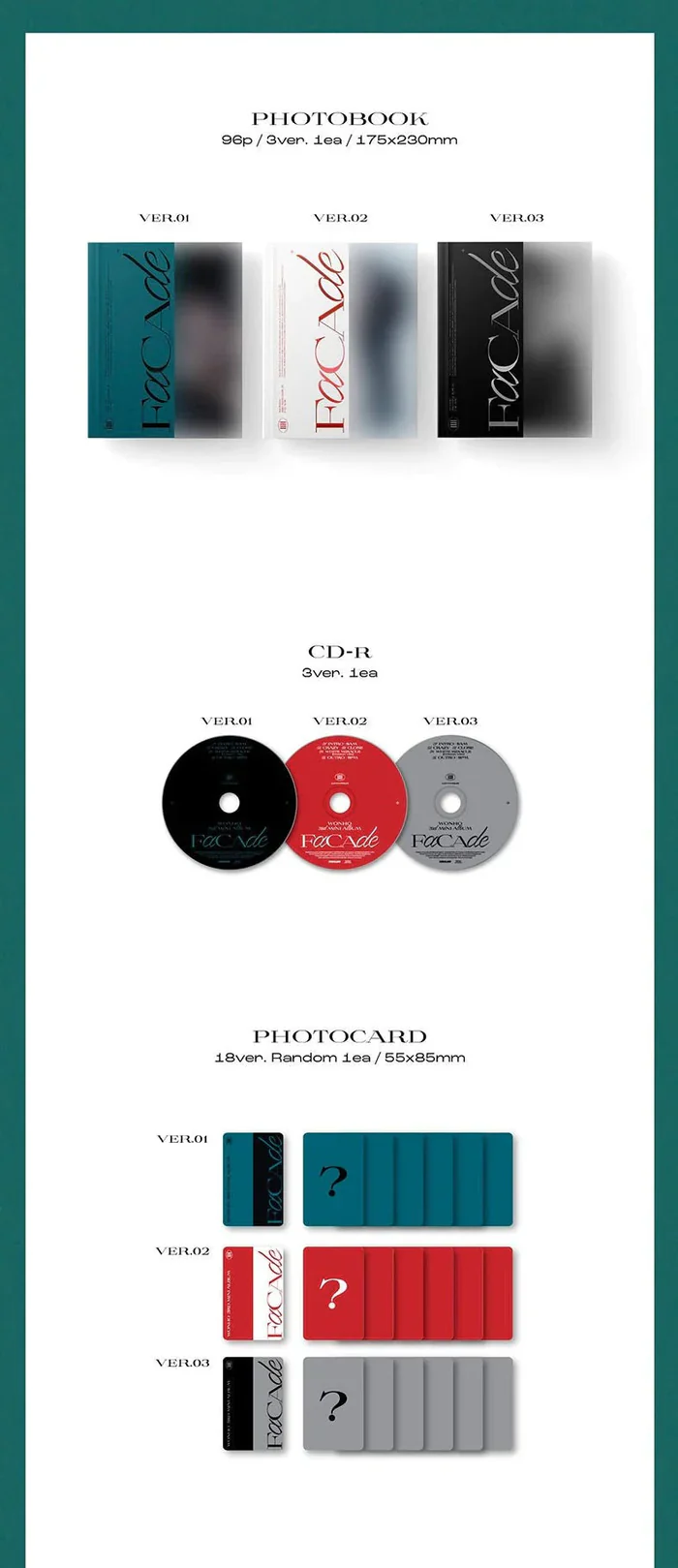 Wonho - FACADE - 3rd Mini Album - Image 4
