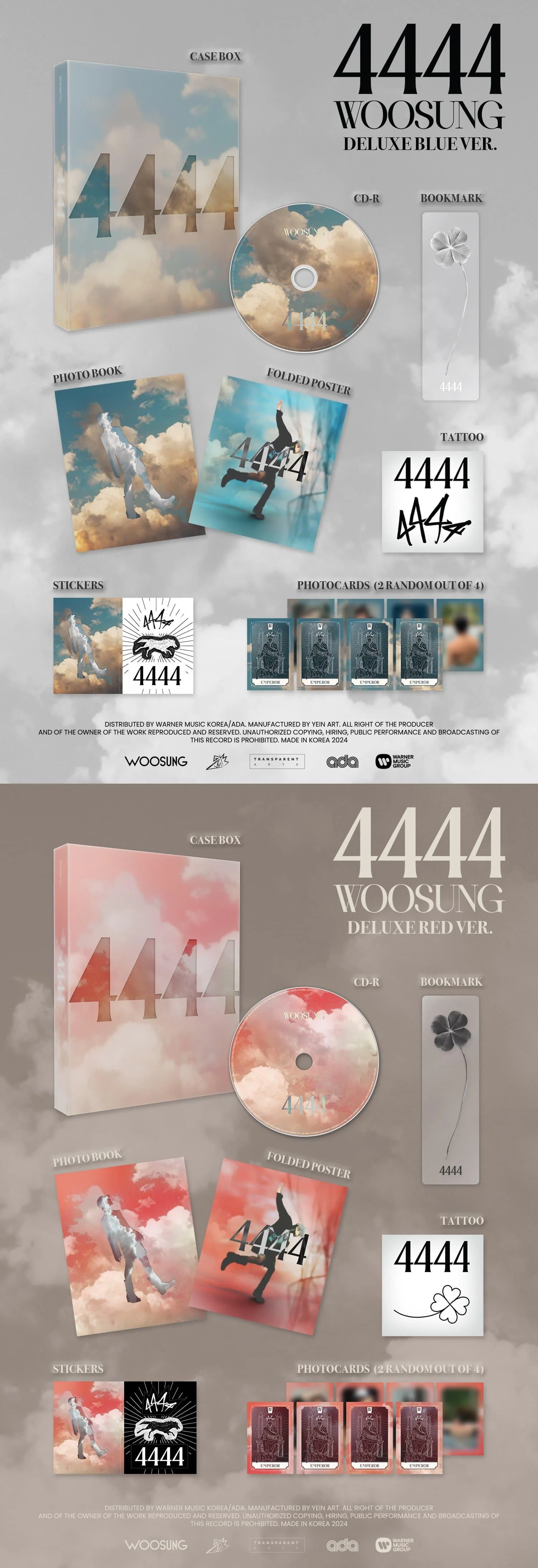 WOOSUNG (THE ROSE) - 4444 - Album (Deluxe Ver.) - Image 2