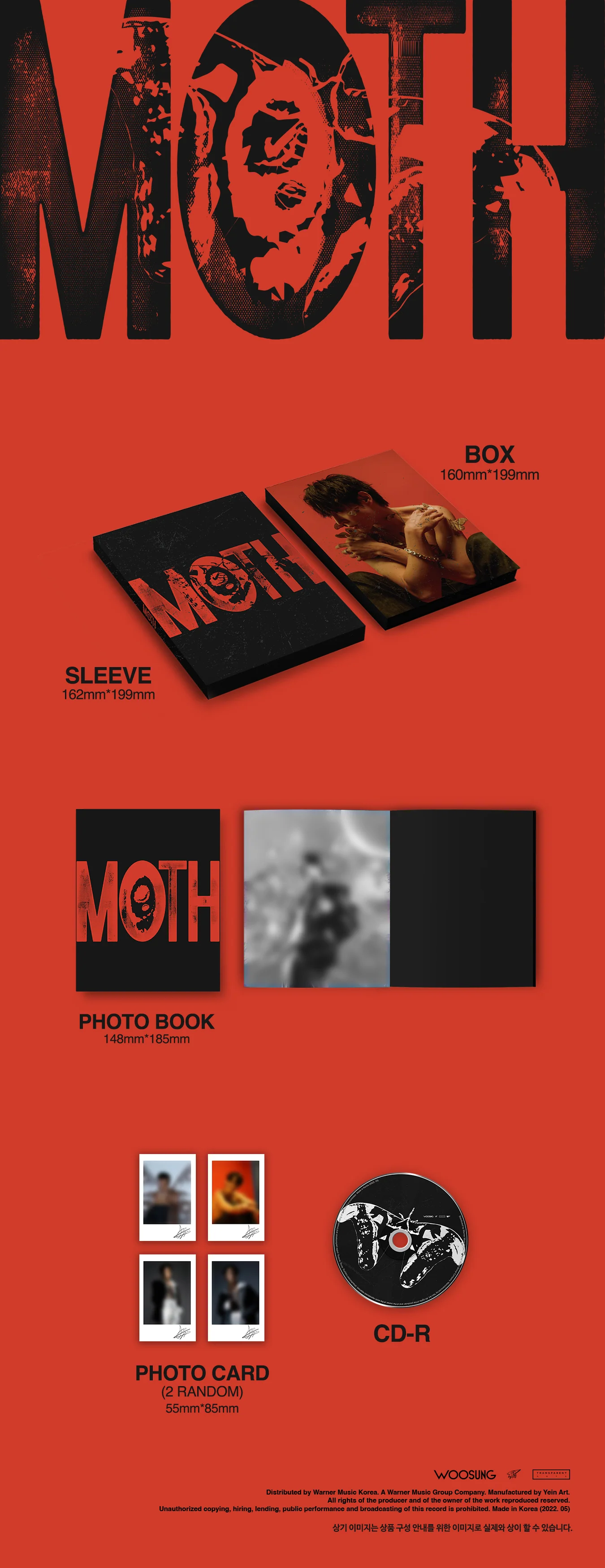 WOOSUNG (THE ROSE) - MOTH - EP Album - Image 2