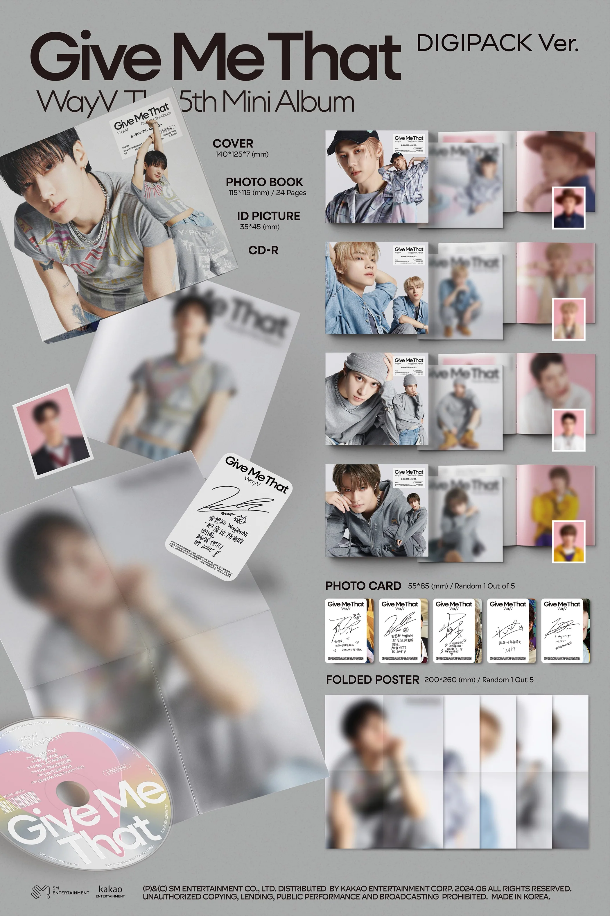 WayV - Give Me That - 5th Mini Album (Digipack Ver.) - Image 2